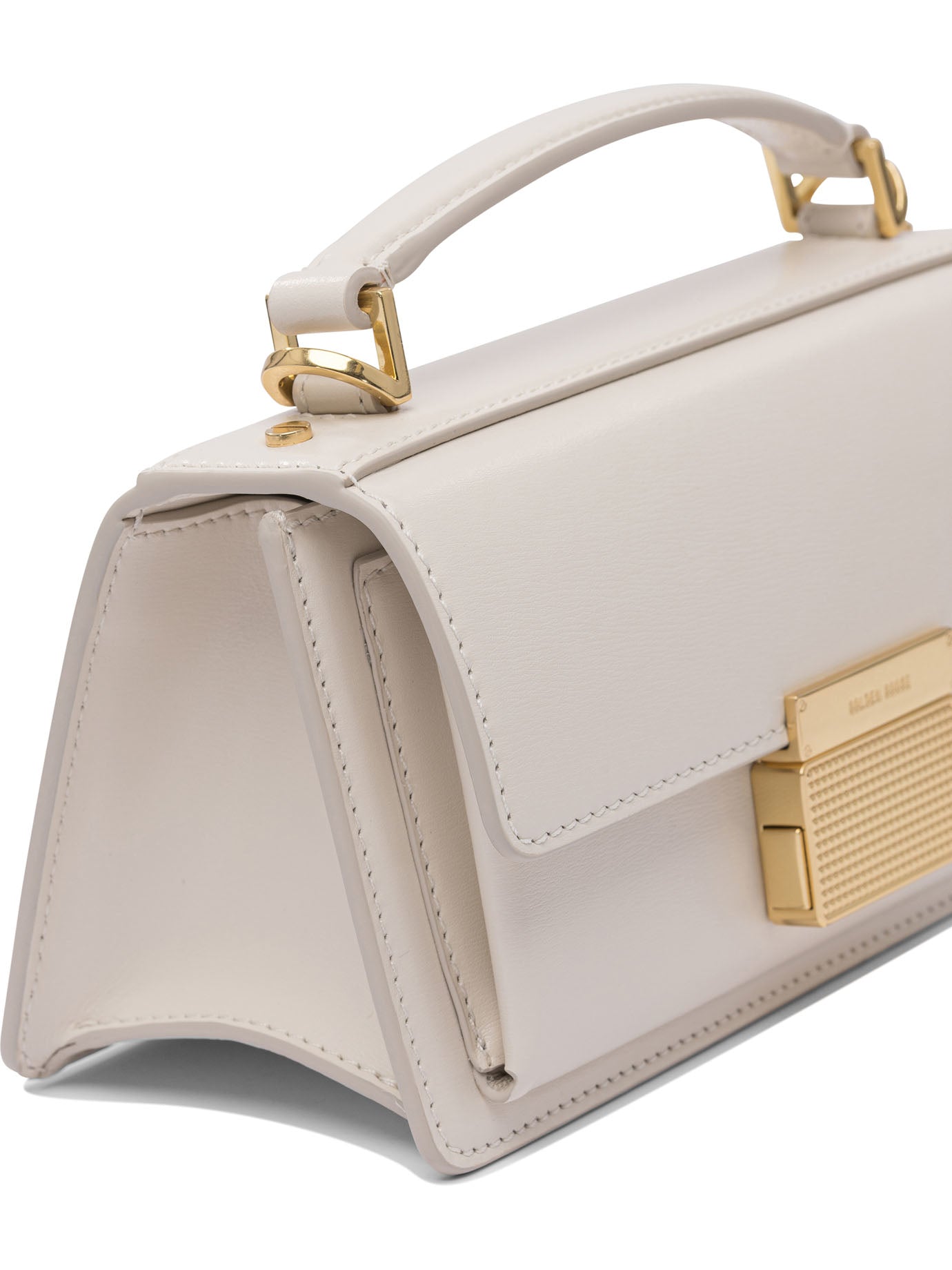 WHITE COW LEATHER HANDBAG Golden Goose