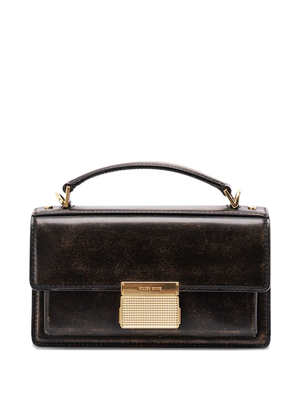 VENEZIA SMALL LEATHER HANDBAG Golden Goose BLACK UNI