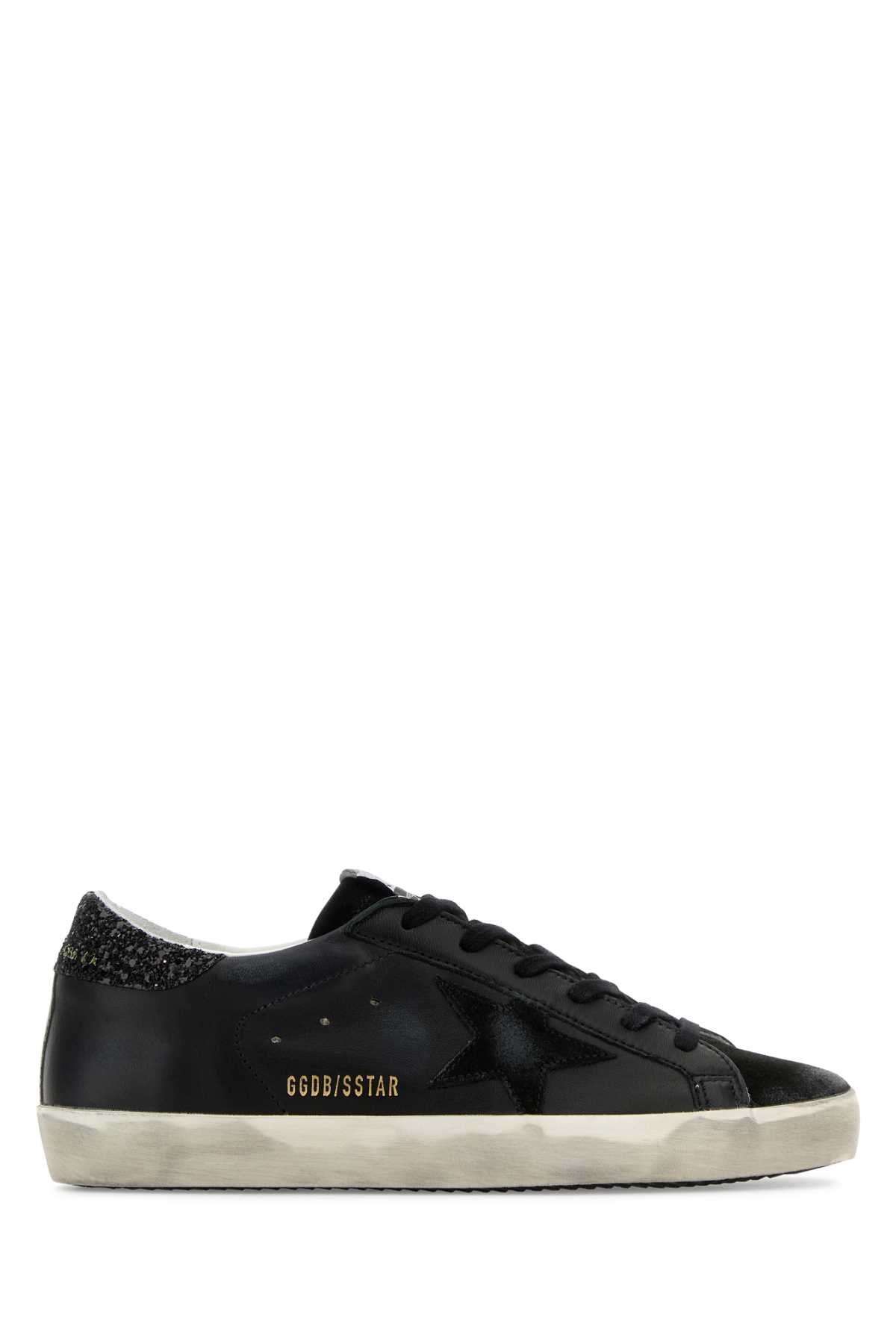 BLACK LEATHER SUPERSTAR SNEAKERS Golden Goose BLACK 39