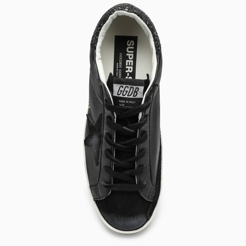 BLACK LEATHER SUPERSTAR SNEAKERS Golden Goose