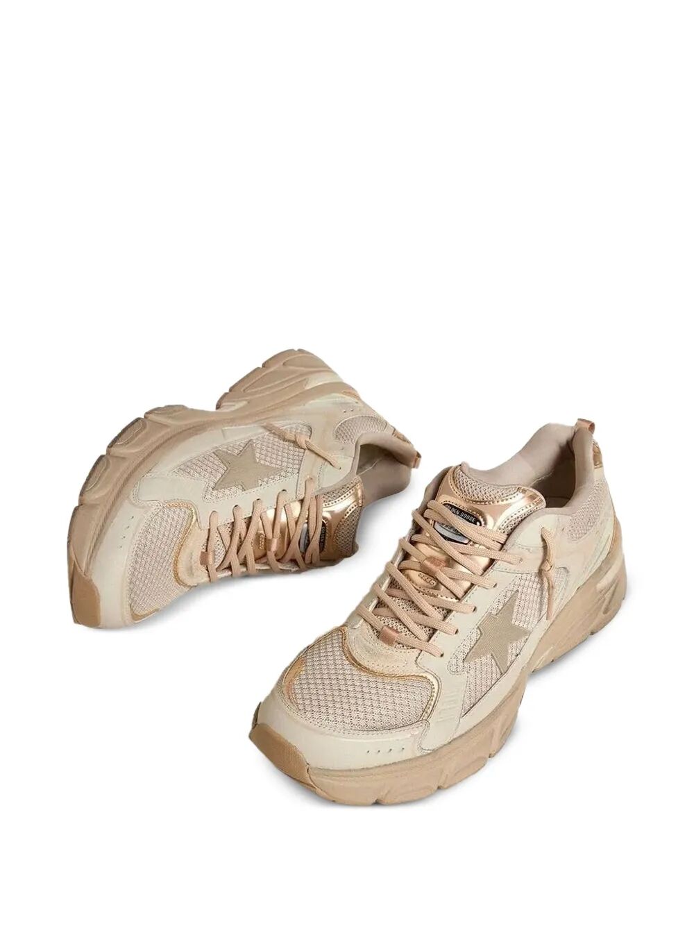 "LIGHTSTAR" NET LEATHER AND SUEDE UPPER TPU STAR NET HEEL Golden Goose