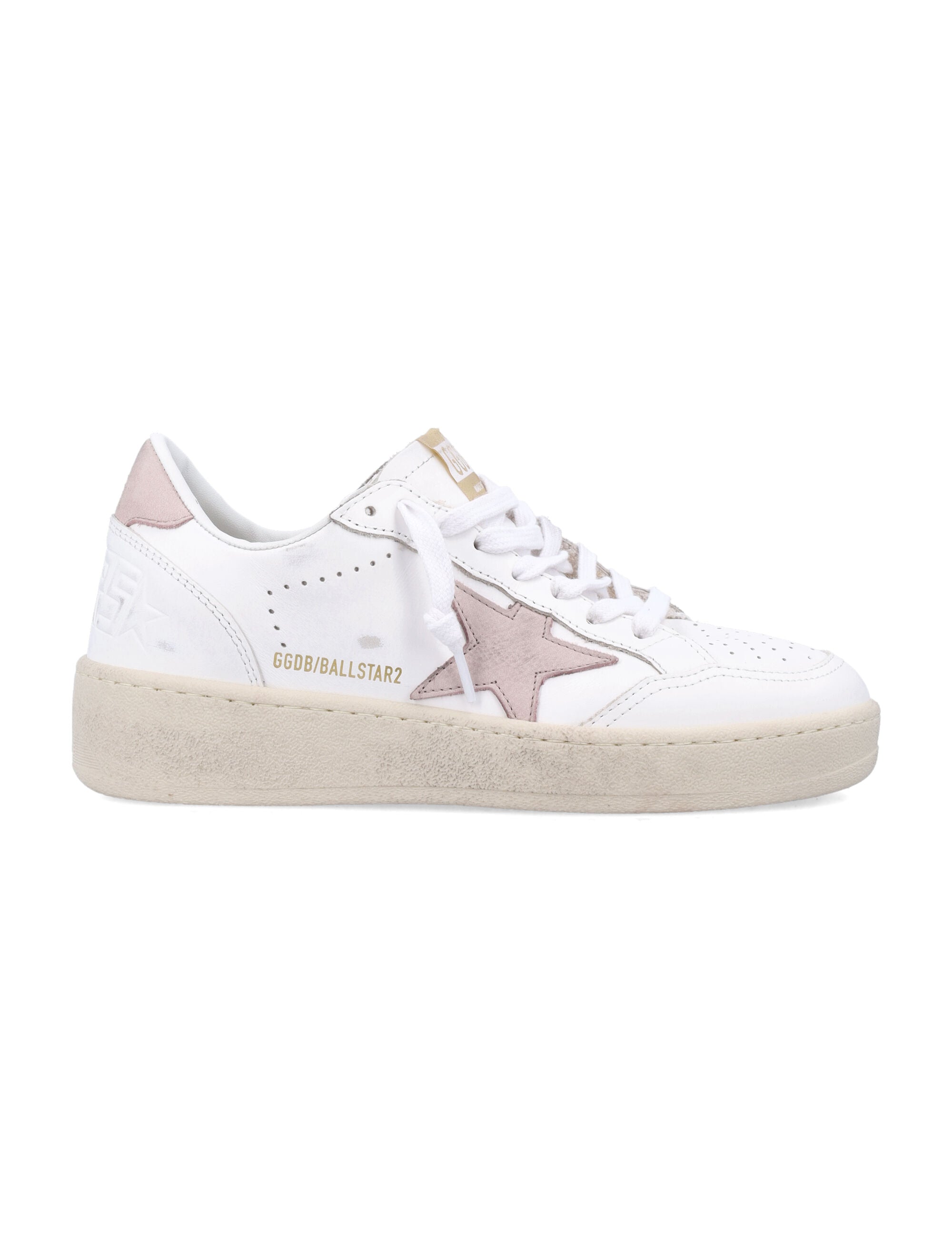 BALL STAR 2 WOMAN'S SNEAKERS Golden Goose WHITE PINK 40