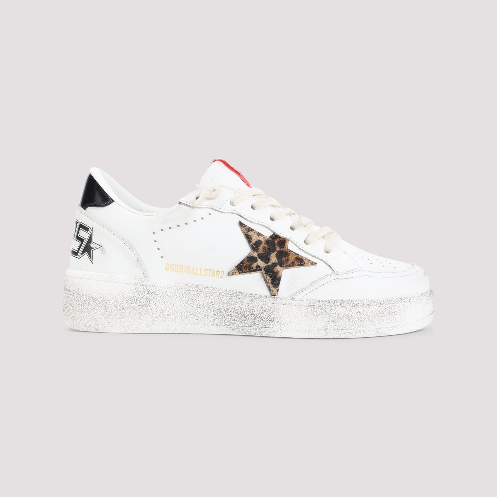 LEOPARD-PRINT LEATHER STAR SNEAKERS Golden Goose