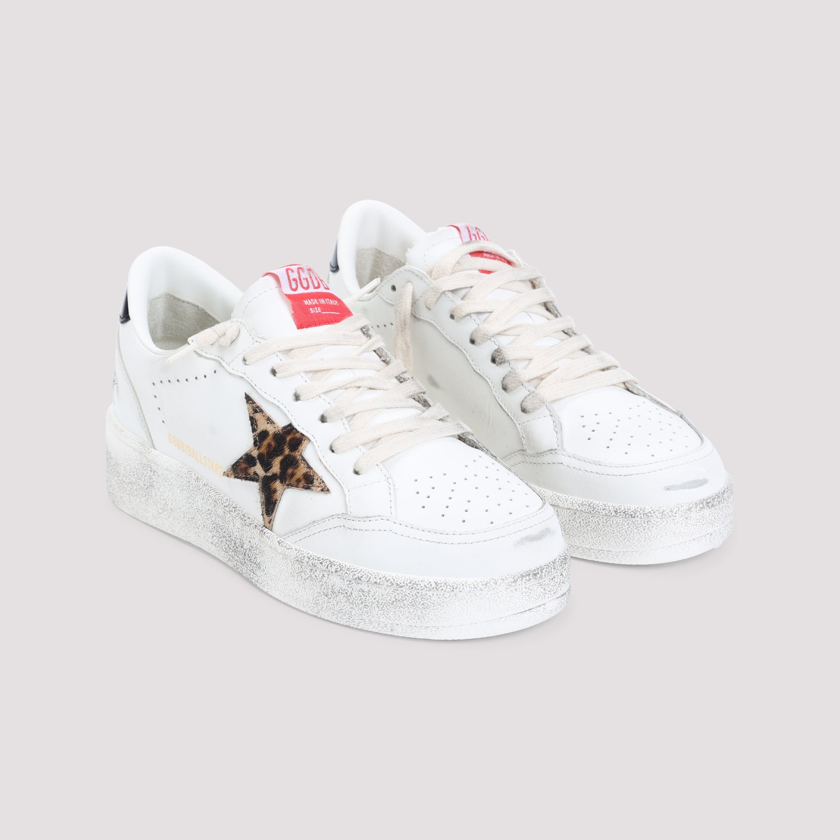 LEOPARD-PRINT LEATHER STAR SNEAKERS Golden Goose