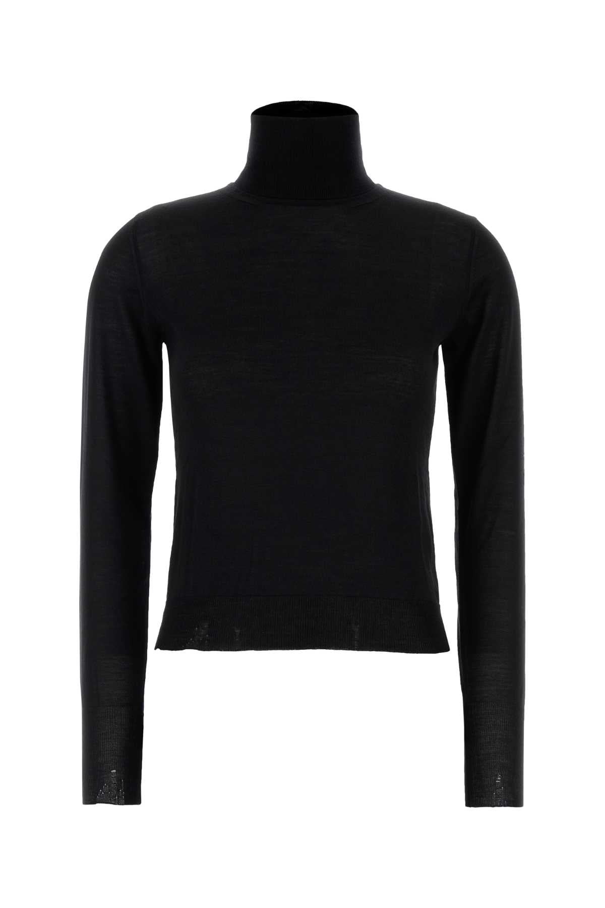 WORN EFFECT WOOL SWEATER Golden Goose BLACK S