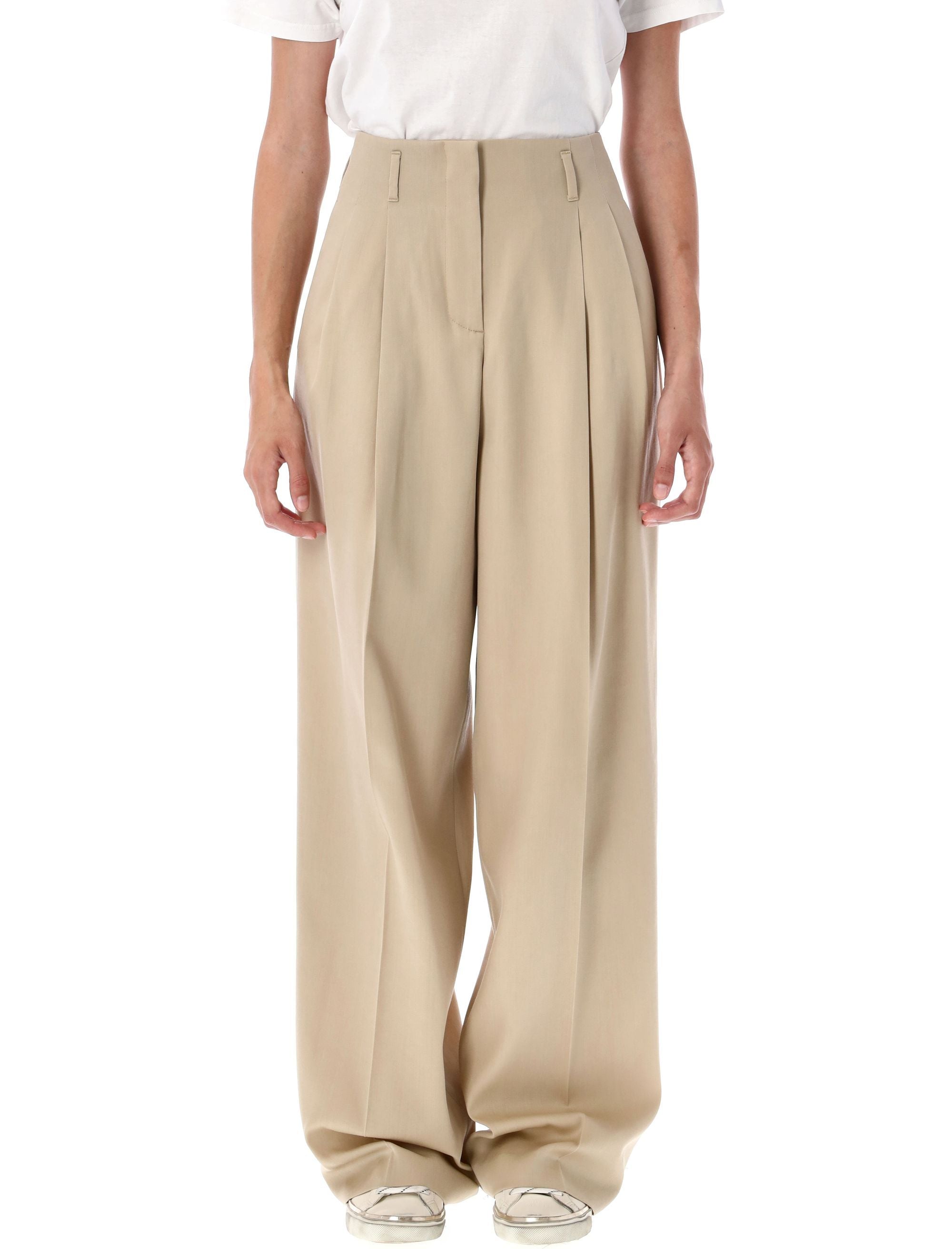 WOOL FORMAL TROUSERS Golden Goose SAND 44
