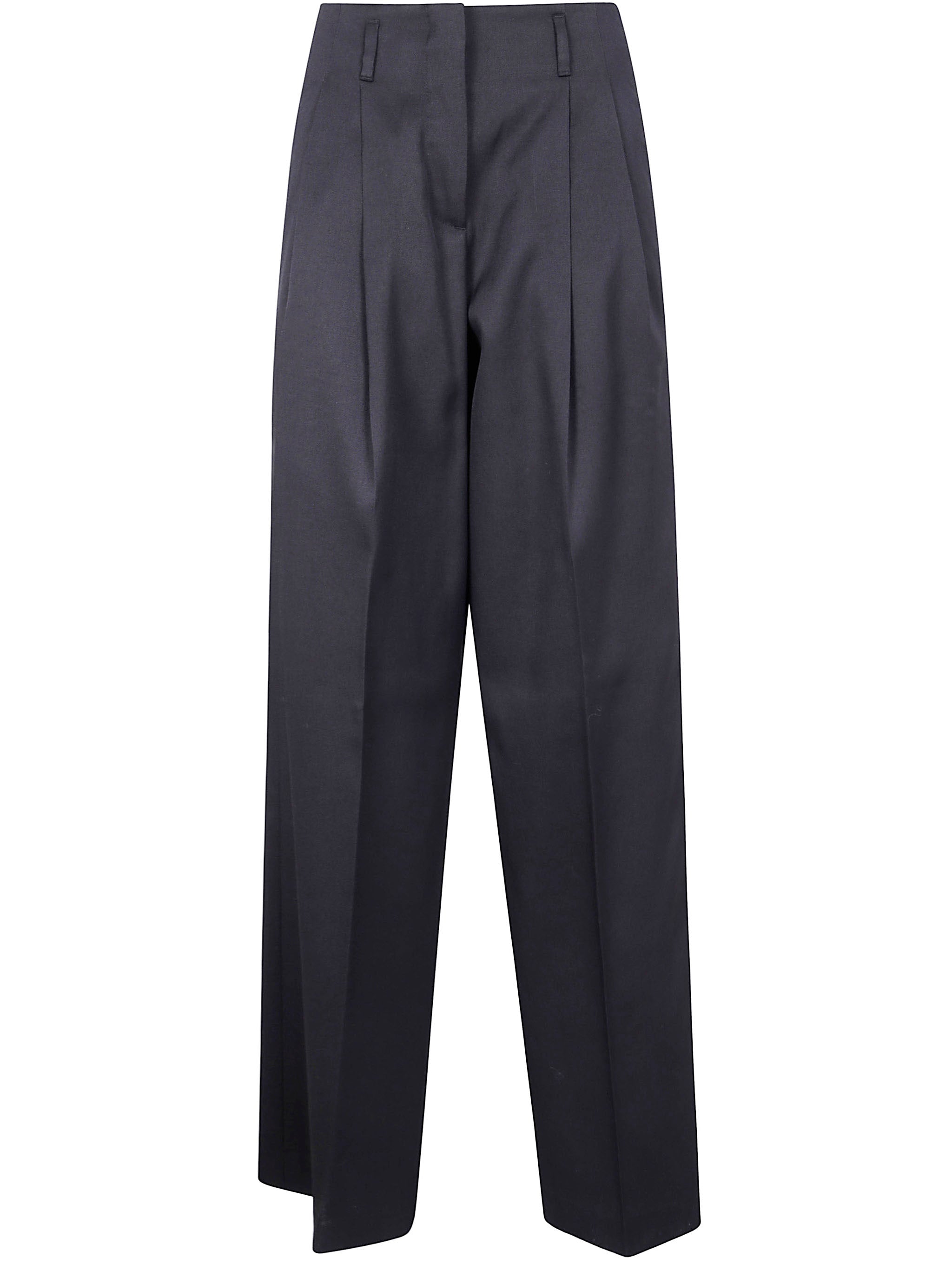 "GOLDEN W`S" PANT WIDE LEG LIGHT DRY WOOL GABARDINE Golden Goose