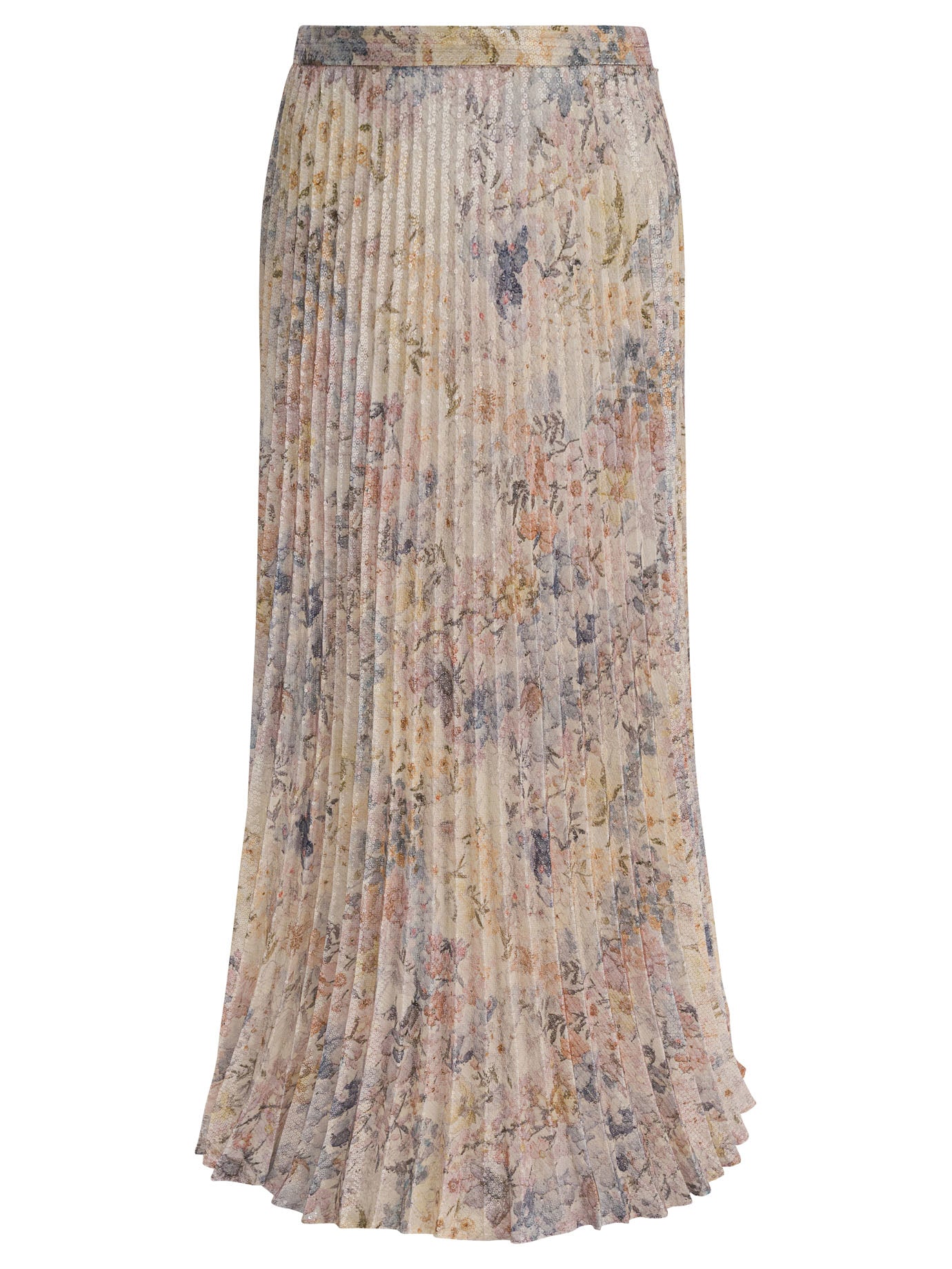 JOURNEY W'S' PLISSE' SKIRT ORA ALL-OVER SEQUINS OVER PRINTED Golden Goose BEIGE 40