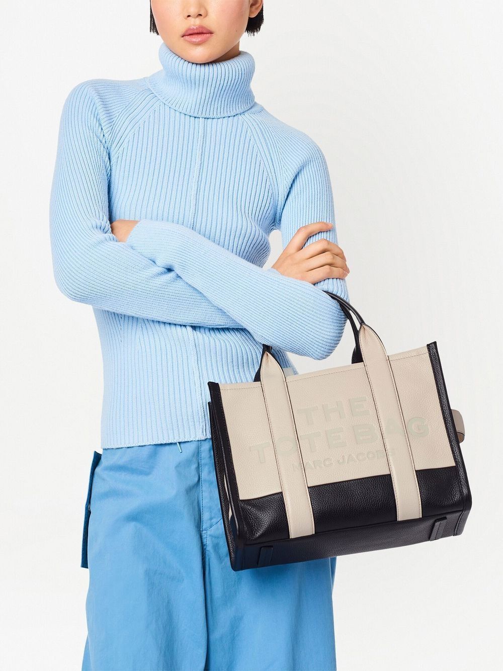 TWO-TONE LEATHER MEDIUM THE TOTE BAG SHOPPING BAG Marc Jacobs