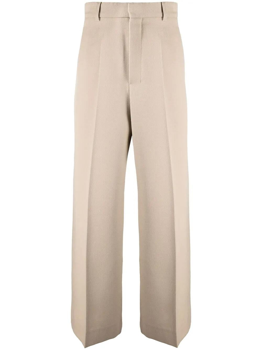 WIDE LEG TROUSERS AMI Paris BEIGE 38