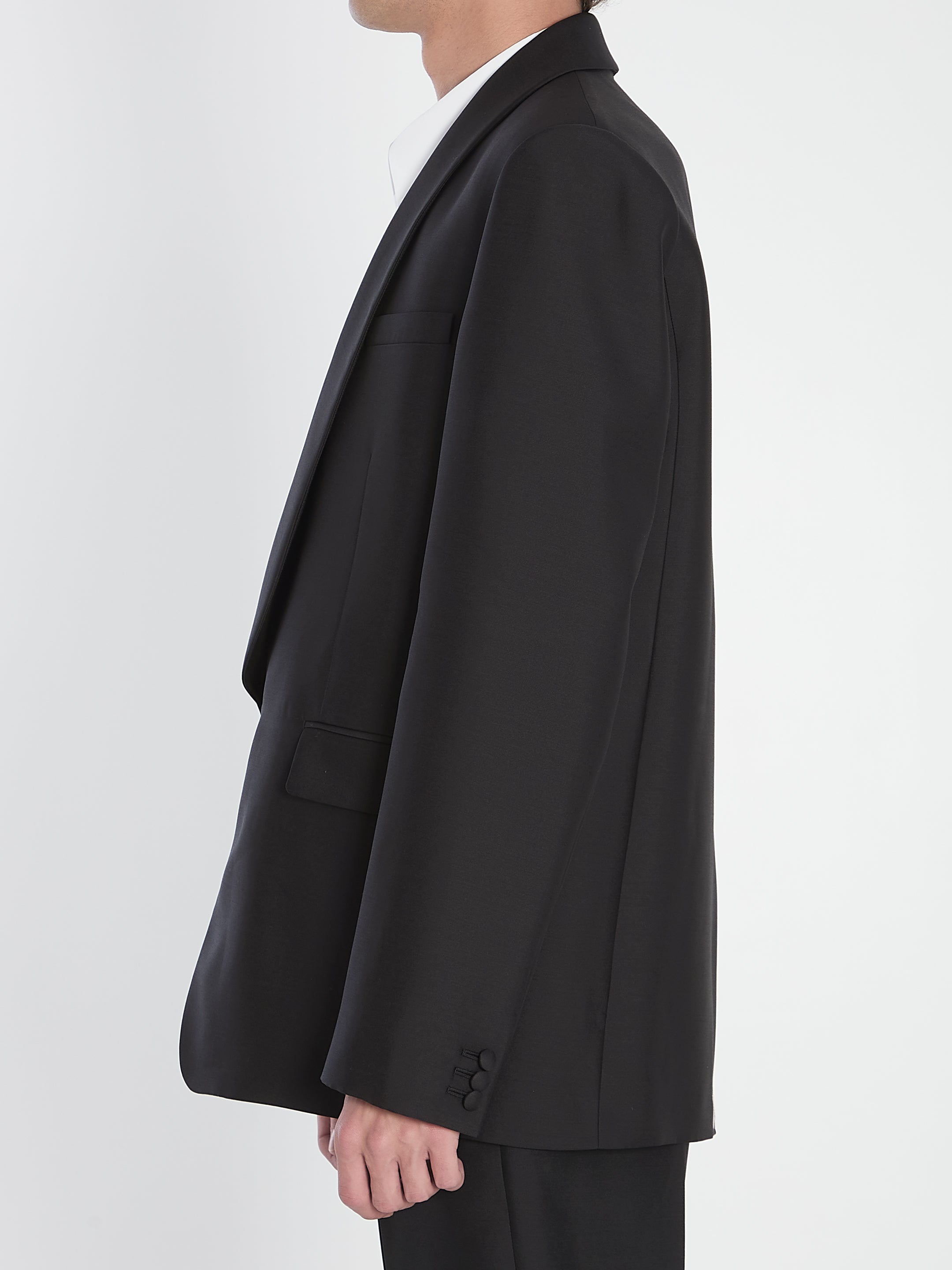WOOL AND SILK JACKET LOEWE