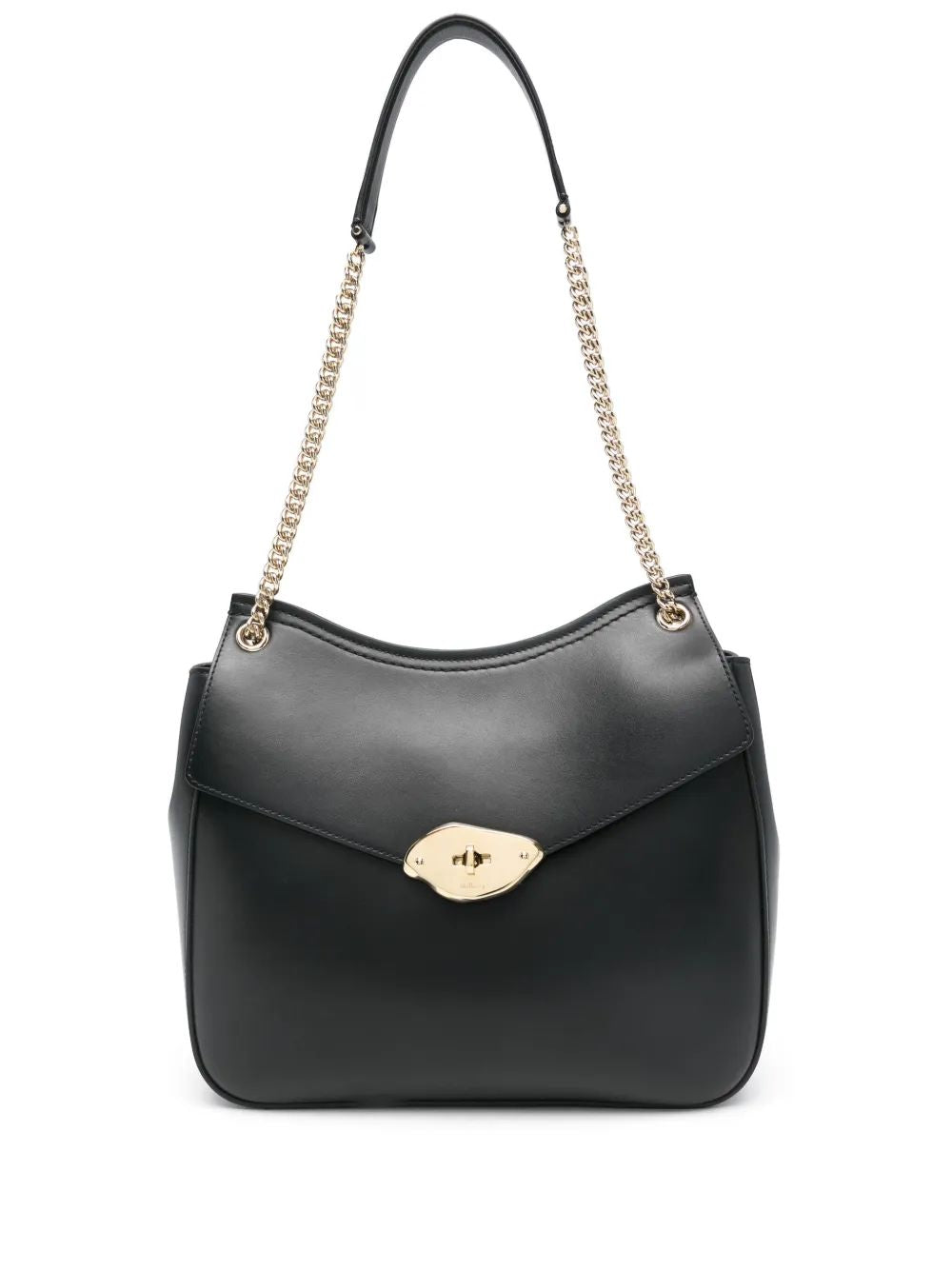 LANA CHAIN SHOULDER HIGH GLOSS LEATHER Mulberry BLACK TU