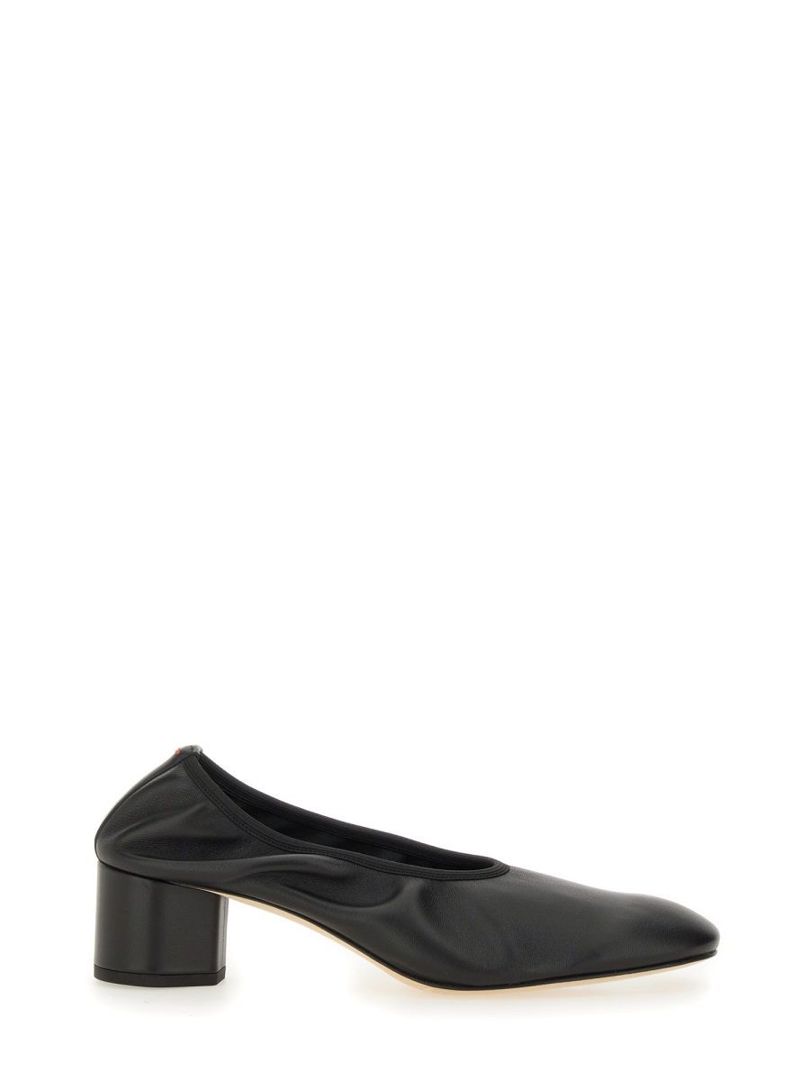 BLACK NAPPA LEATHER HIGH HEELS Aeyde