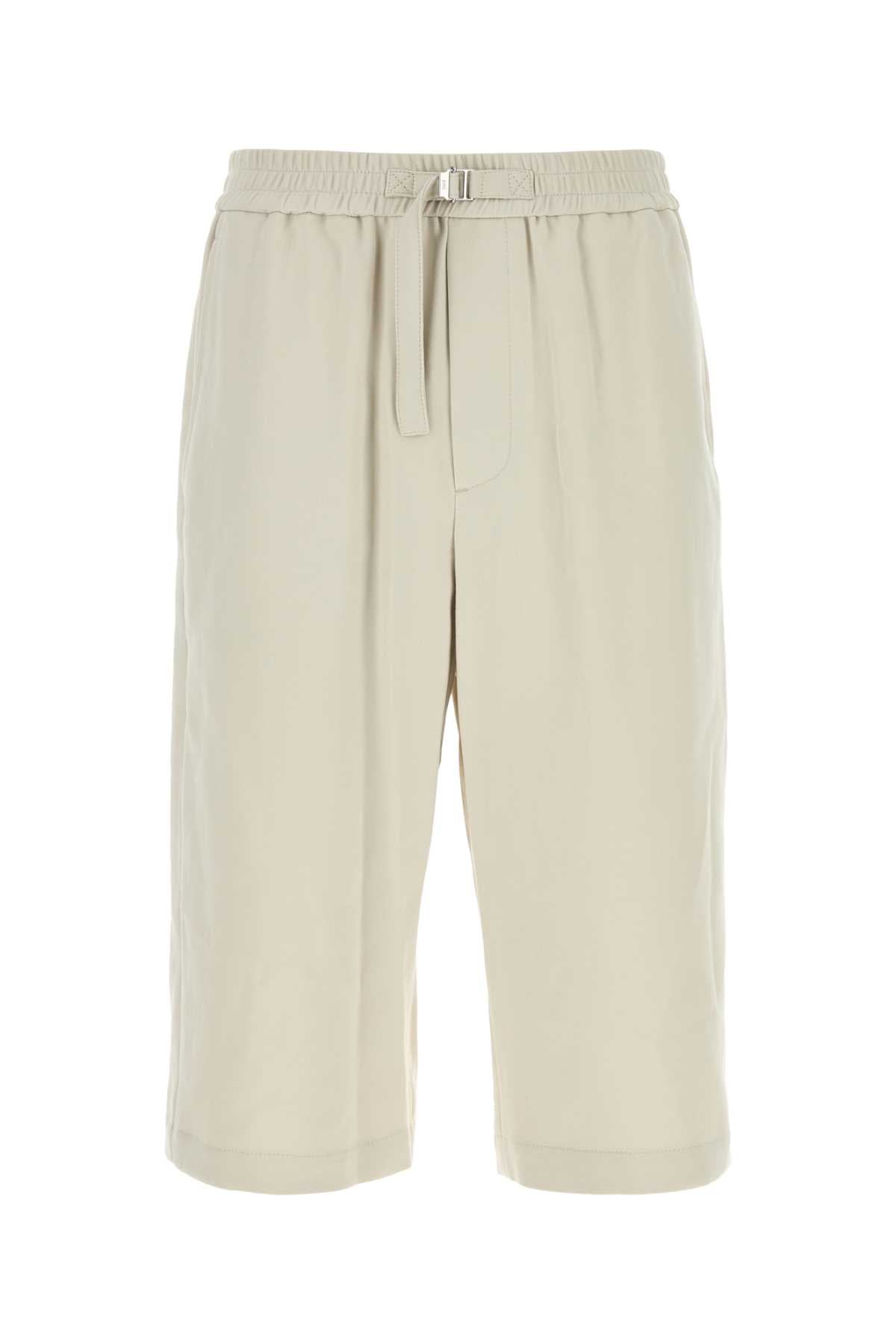 CHALK COTTON BERMUDA SHORTS AMI Paris WHITE S