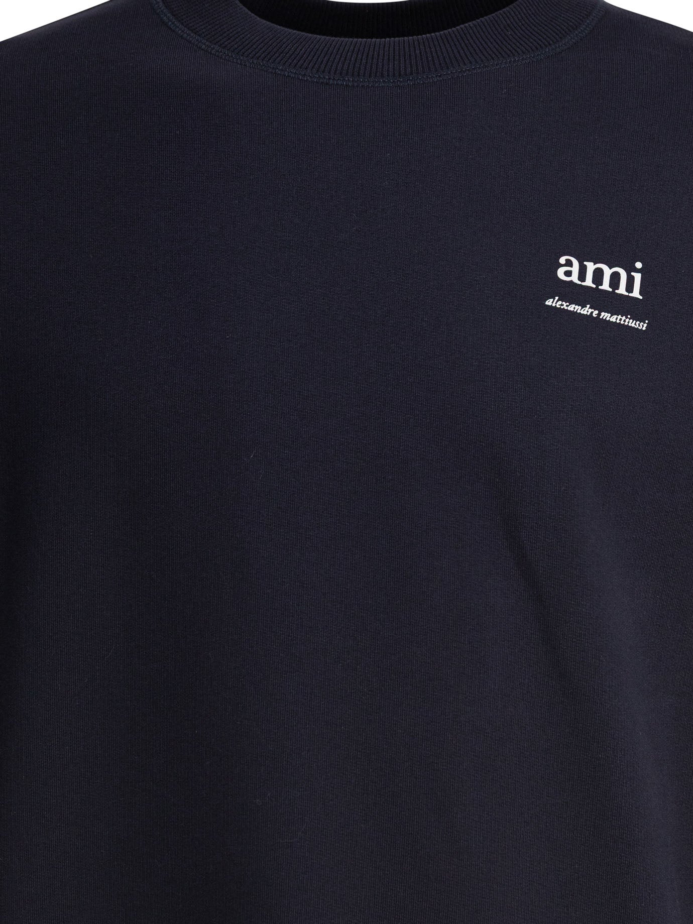 BLUE COTTON SWEATSHIRT AMI Paris