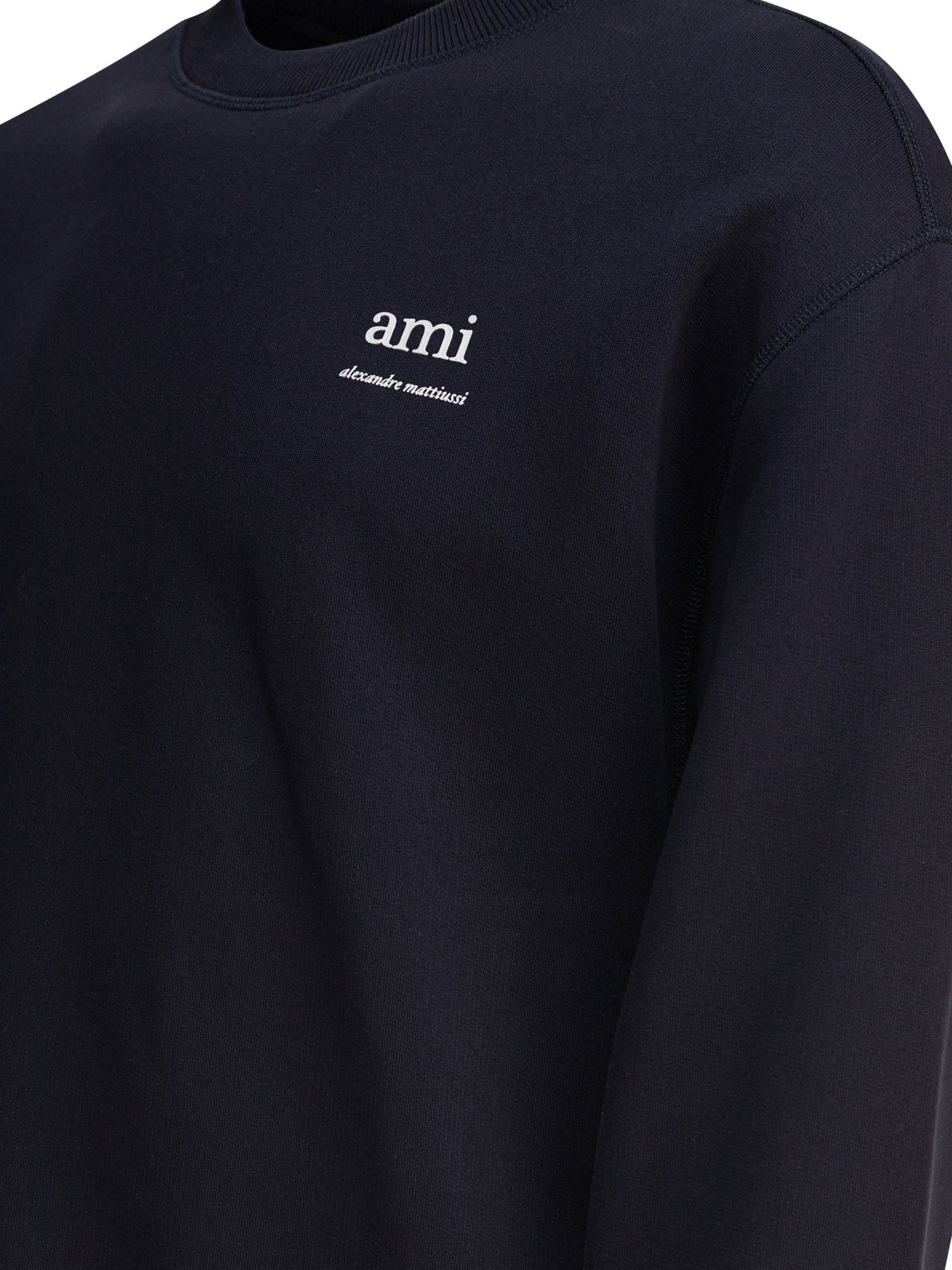 BLUE COTTON SWEATSHIRT AMI Paris