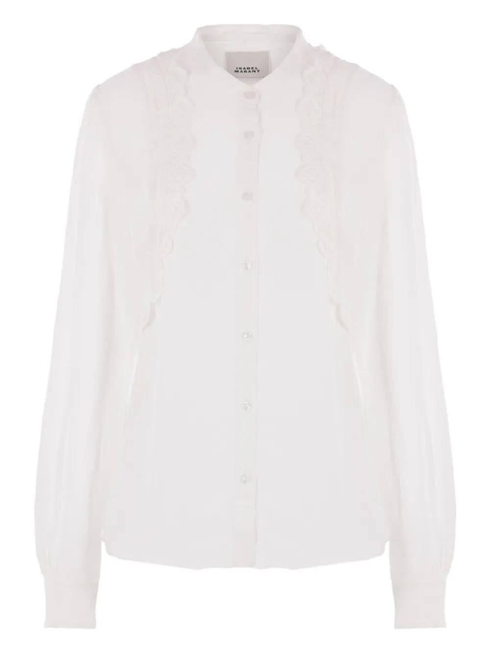 EMBROIDERED SILK SHIRT Isabel Marant WHITE 36
