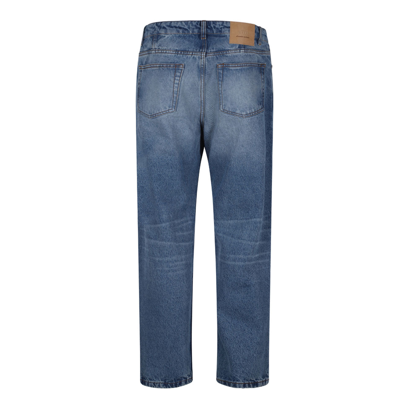 BLUE COTTON JEANS AMI Paris