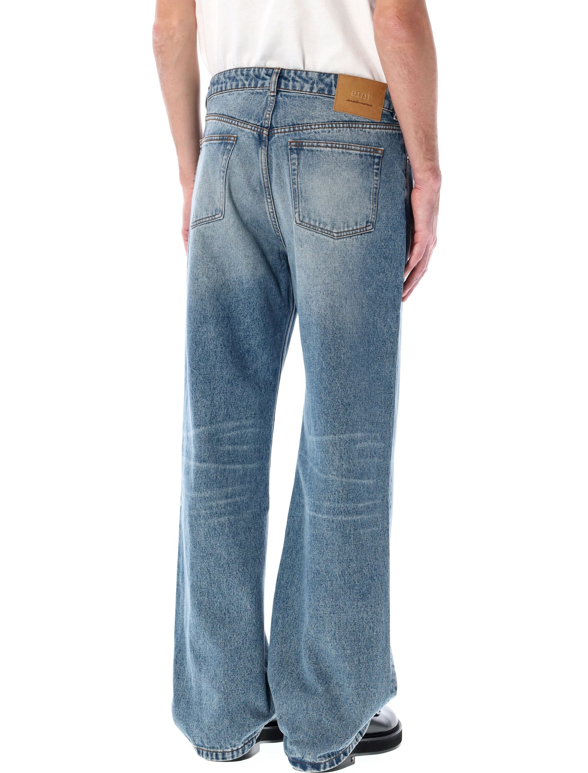JEANS WITH A WIDE-LEG CUT AMI Paris