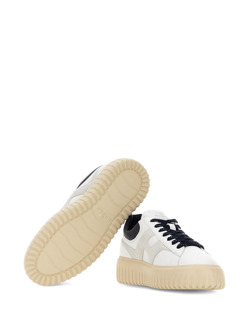 H-STRIPES LEATHER SNEAKERS Hogan
