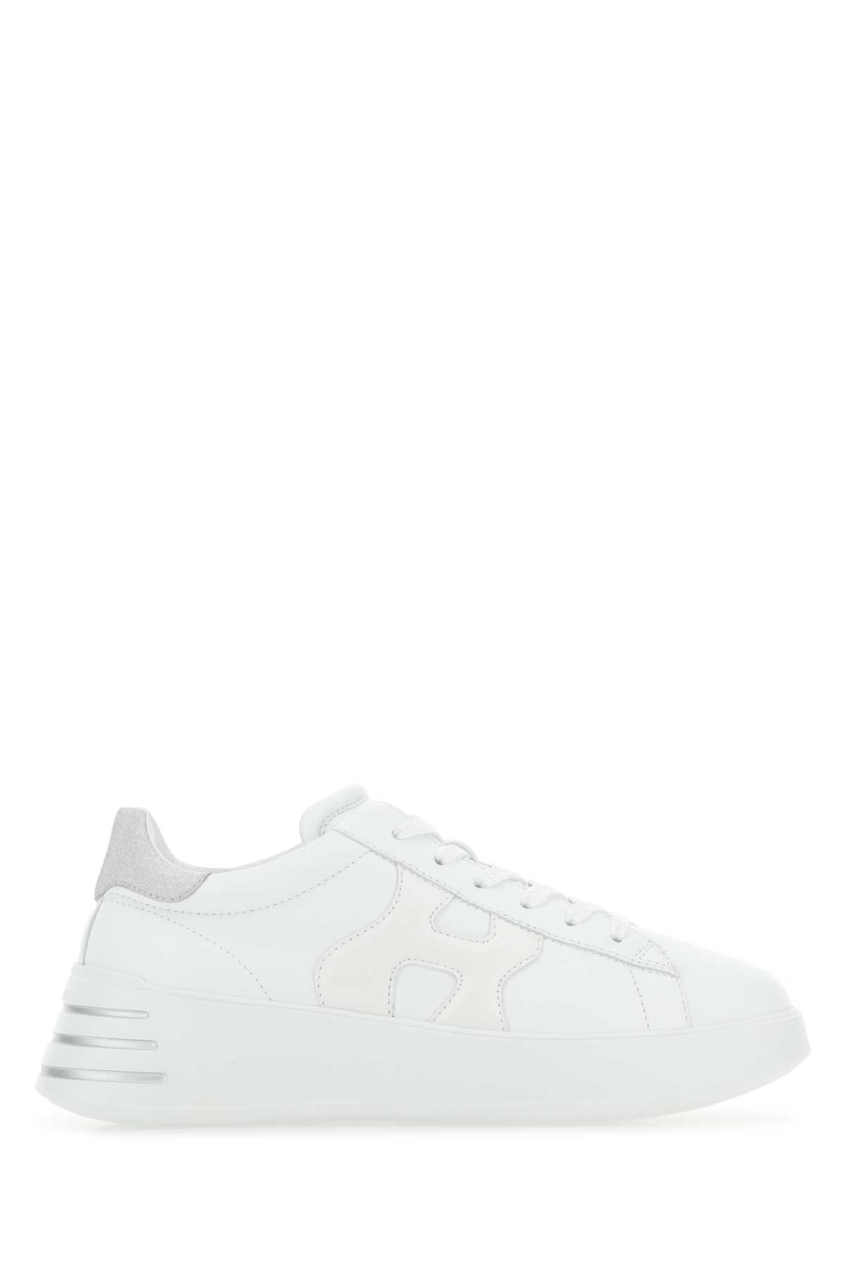 REBEL LEATHER SNEAKERS Hogan WHITE 36