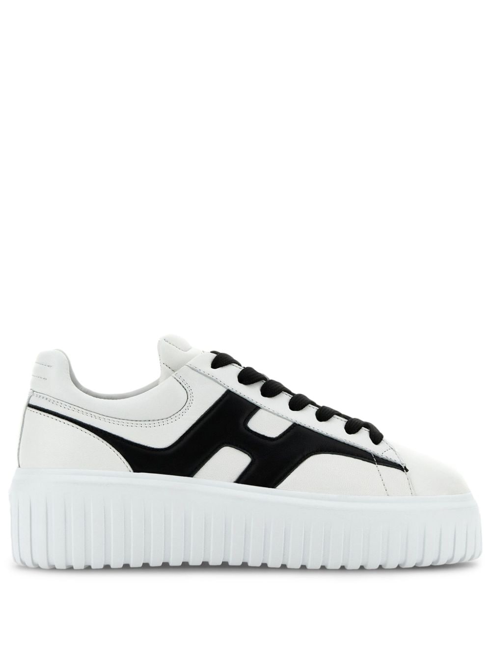 H-STRIPES LEATHER SNEAKERS Hogan BLACK 36