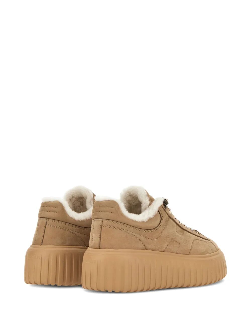 H-STRIPES SUEDE SNEAKERS WITH SHEARLING LINING Hogan