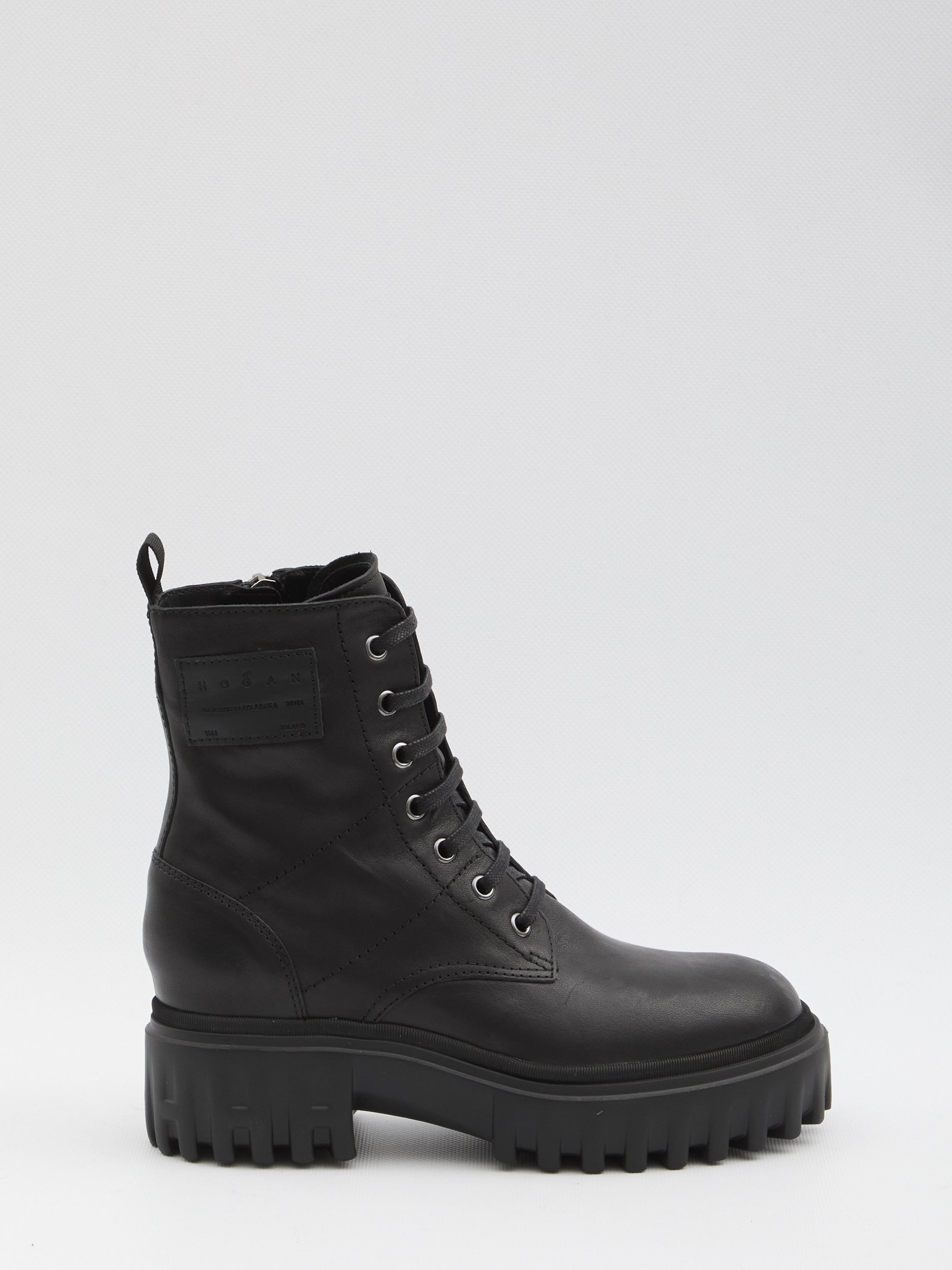 LEATHER ANKLE BOOTS Hogan black 36