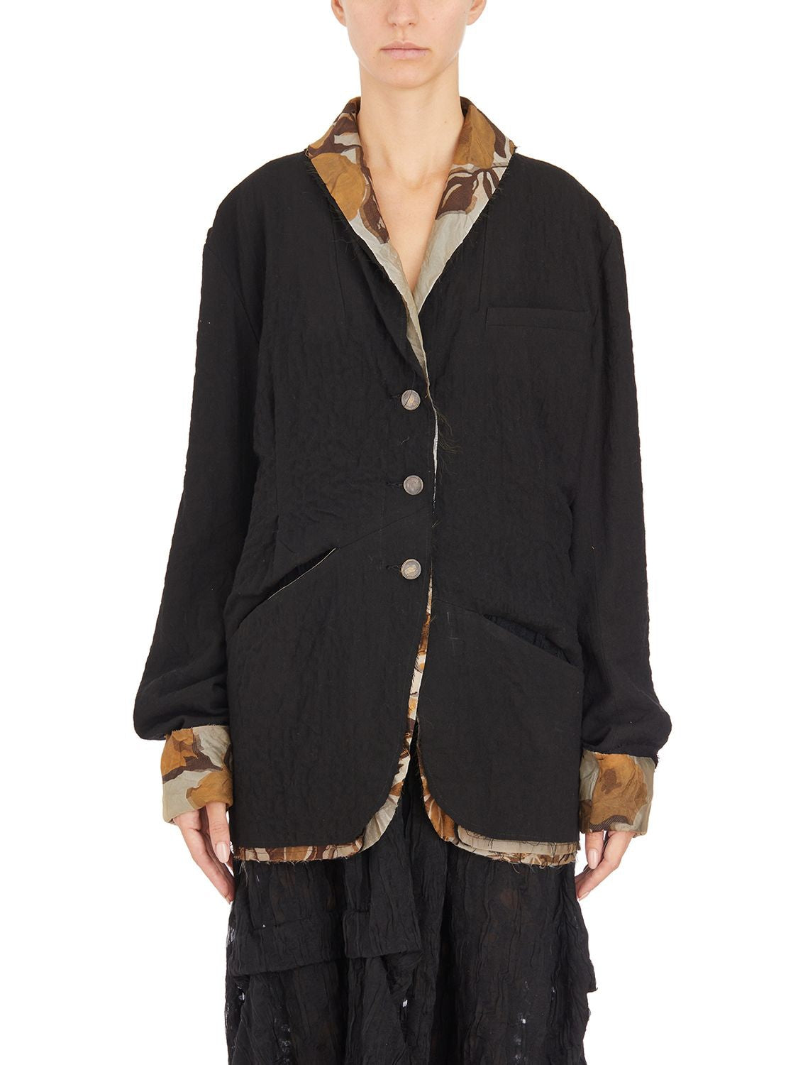 REVERSIBLE JACKET HAND DYED CHIAHUNG SU BLACK M