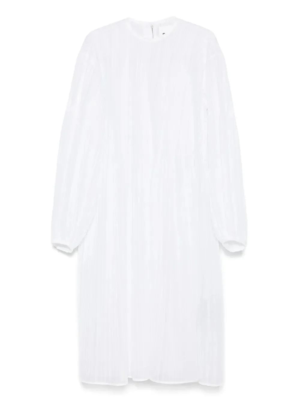 WHITE PLEATED DRESS Jil Sander BLANCO DE38