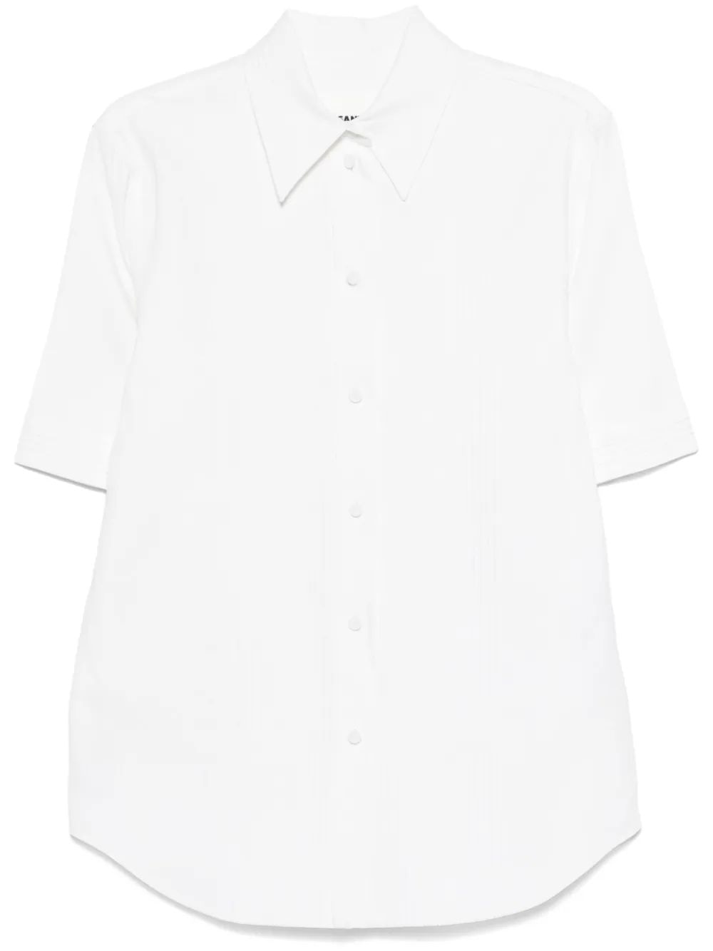 WHITE PLEATED WIDE SHIRT Jil Sander BLANCO DE32