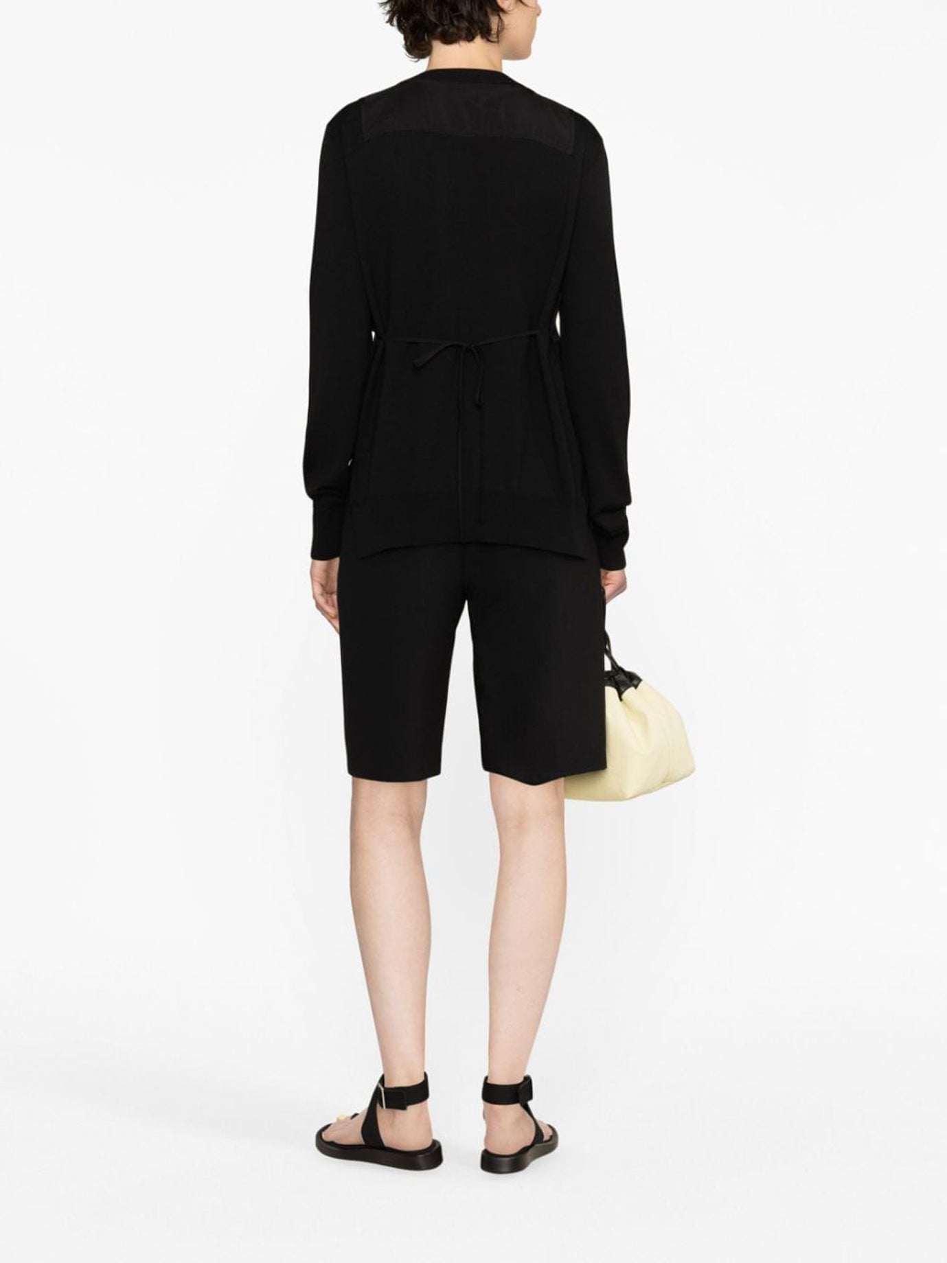 BLACK WOOL SWEATSHIRT Jil Sander