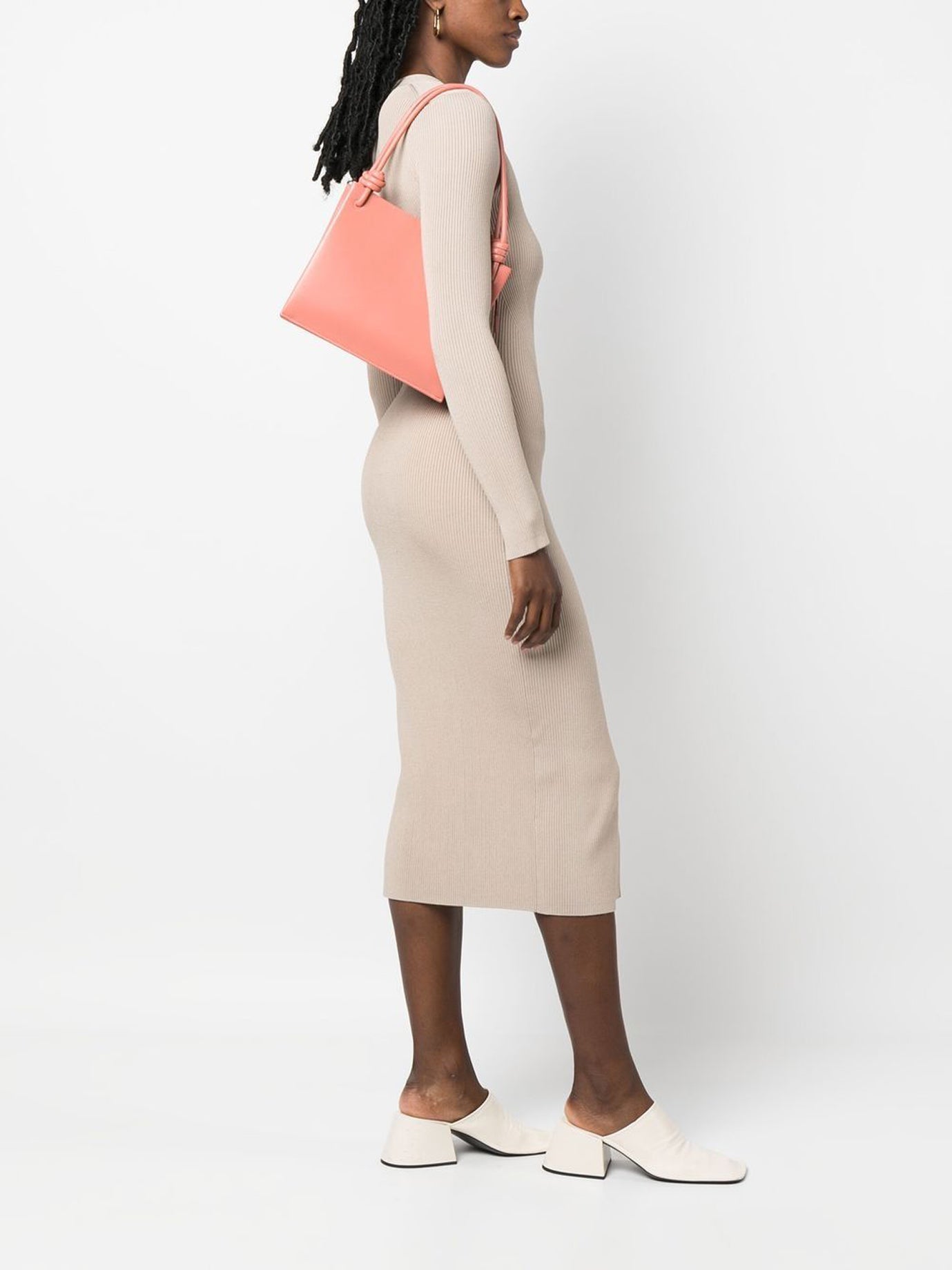 PINK POLYVINYL BUTYRAL SHOULDER BAG Jil Sander