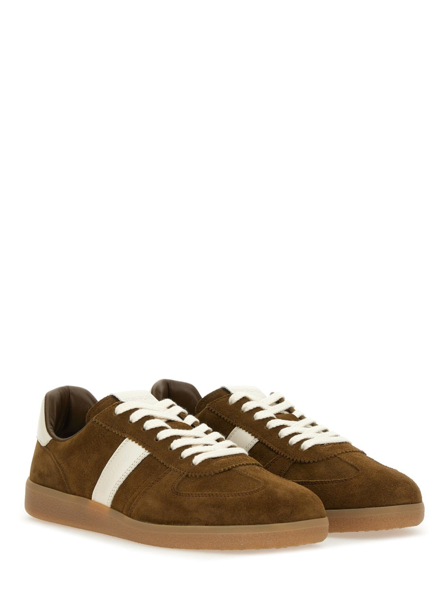 WALNUT AMBER LEATHER FLAT SHOES Tom Ford