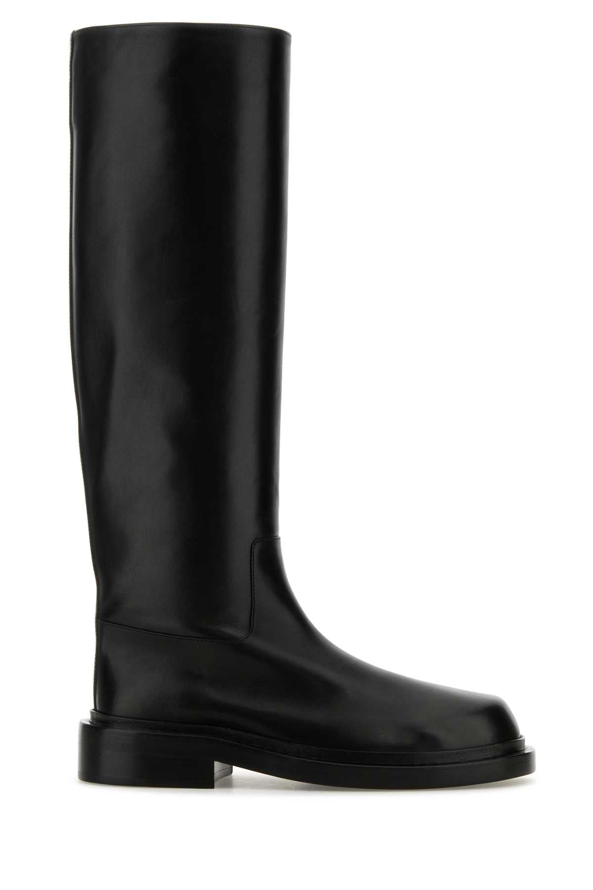 BLACK LEATHER BOOTS Jil Sander BLACK 36.5