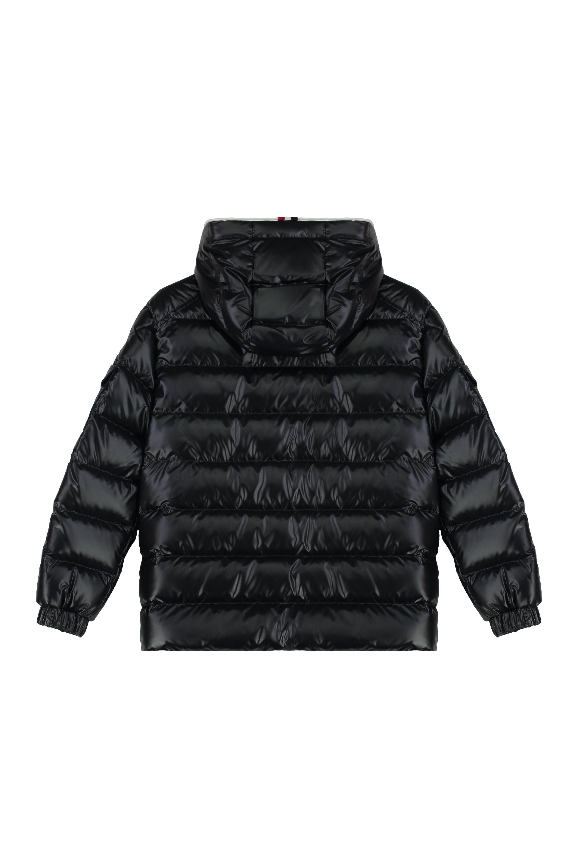 GANZORING HOODED FULL-ZIP DOWN JACKET MONCLER KIDS blue 8A