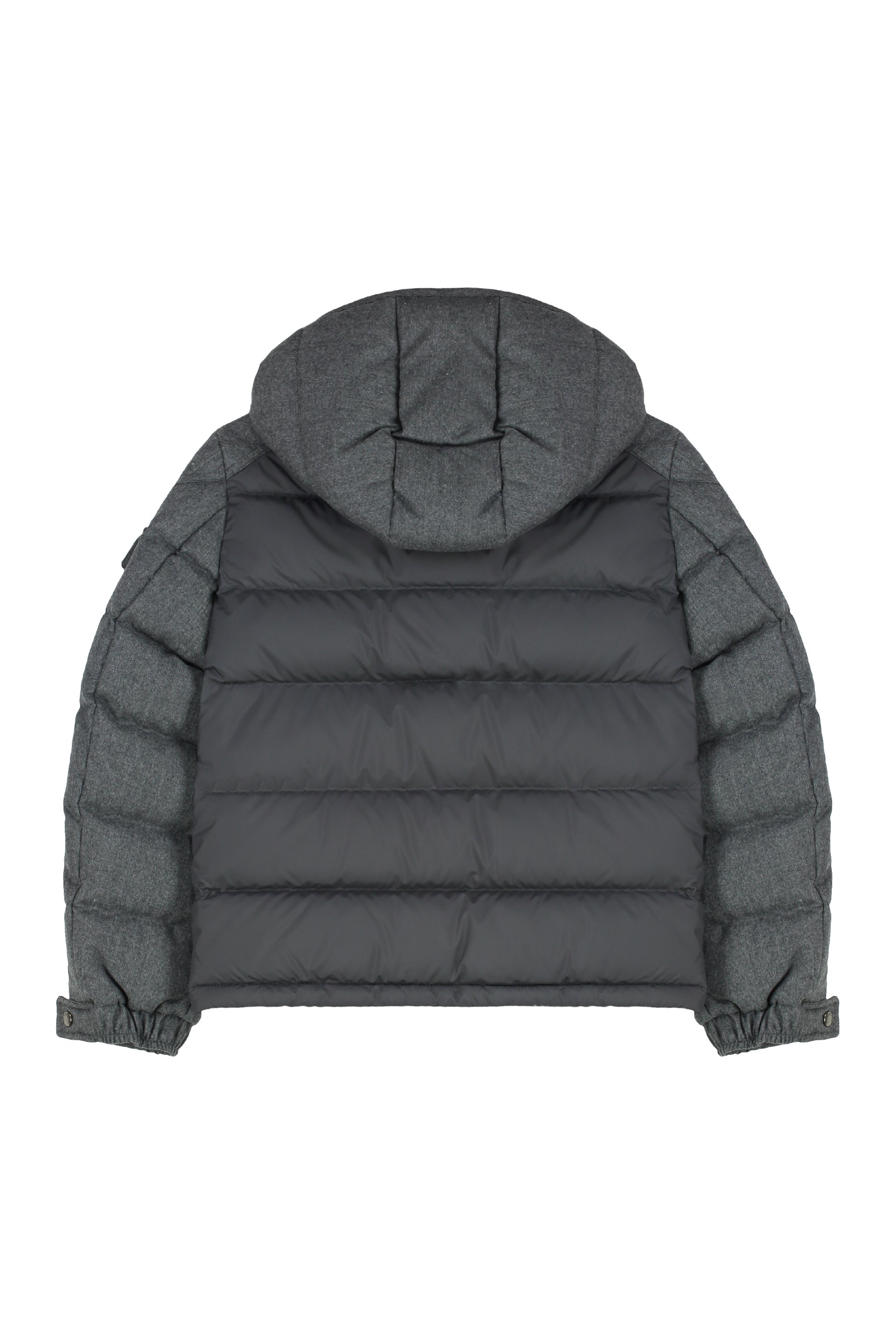 MONTGENEVRE HOODED DOWN JACKET MONCLER KIDS grey 12A