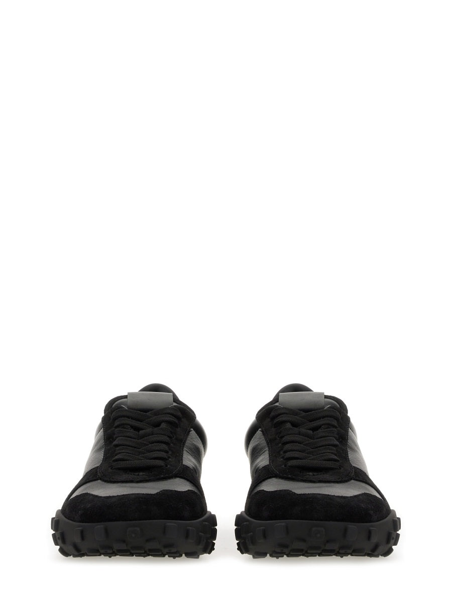 BLACK CALF LEATHER SNEAKERS Jil Sander