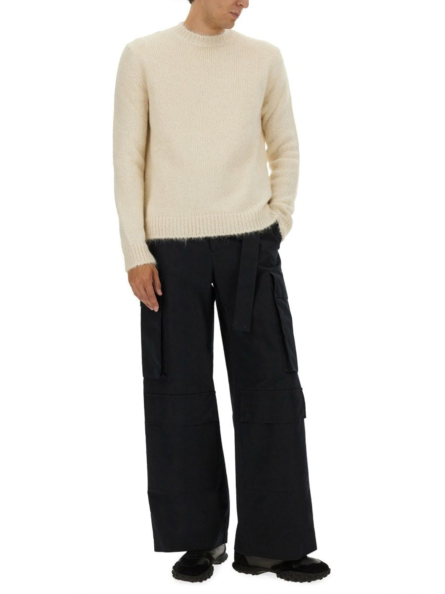 GREY ALPACA WOOL SWEATER Jil Sander