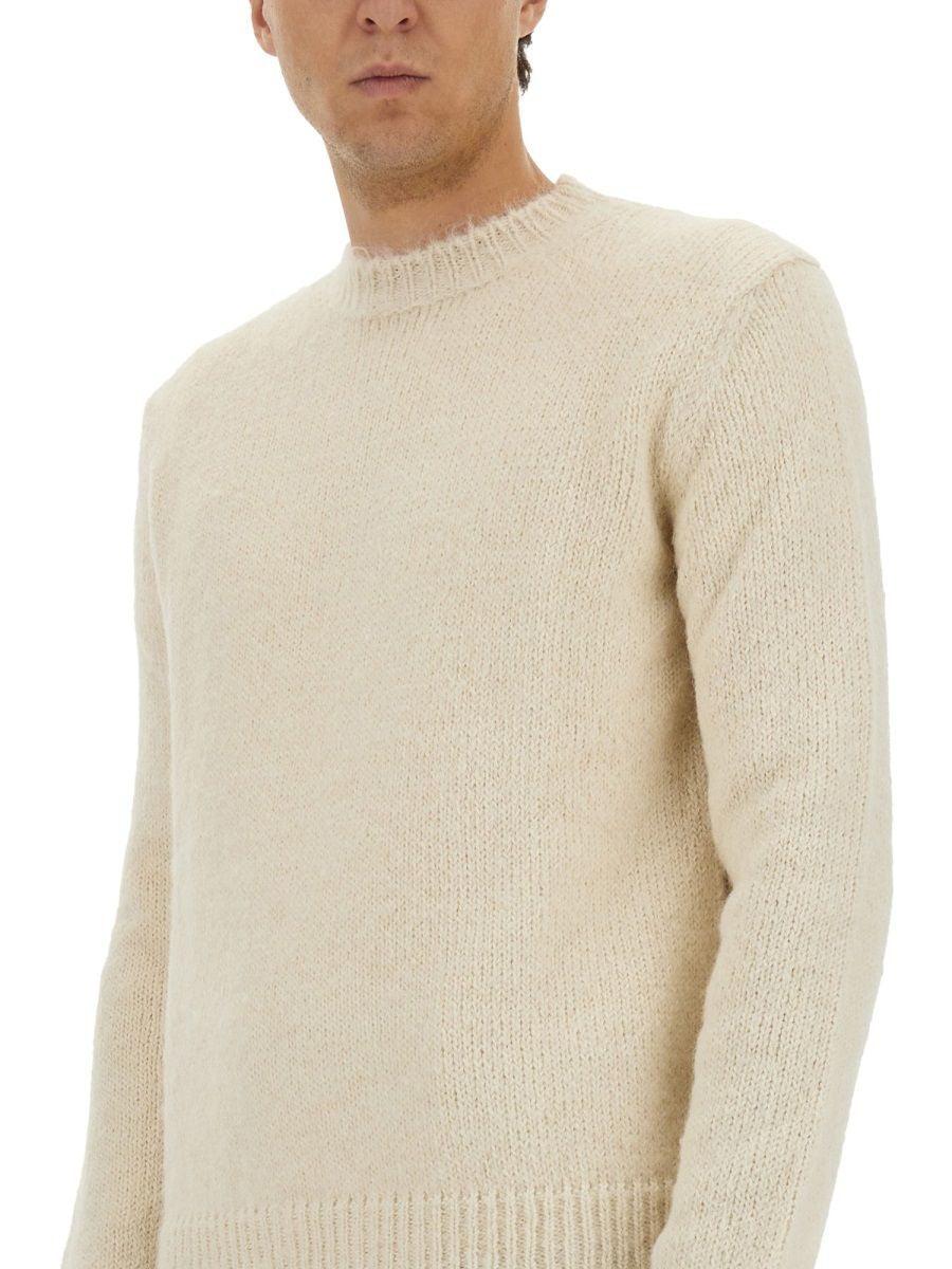 GREY ALPACA WOOL SWEATER Jil Sander