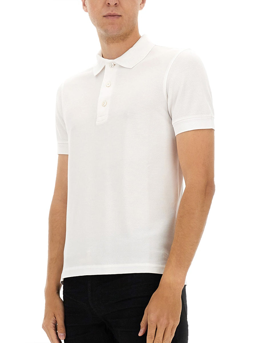 COTTON BLEND PIQUÉ POLO SHIRT Tom Ford