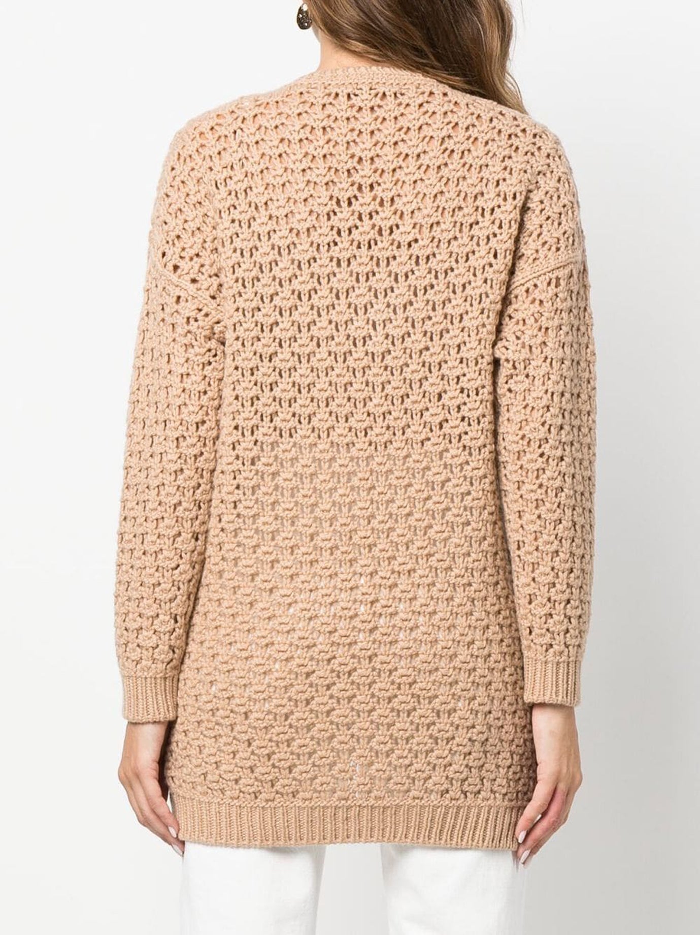 BEIGE WOOL KNITWEAR Agnona