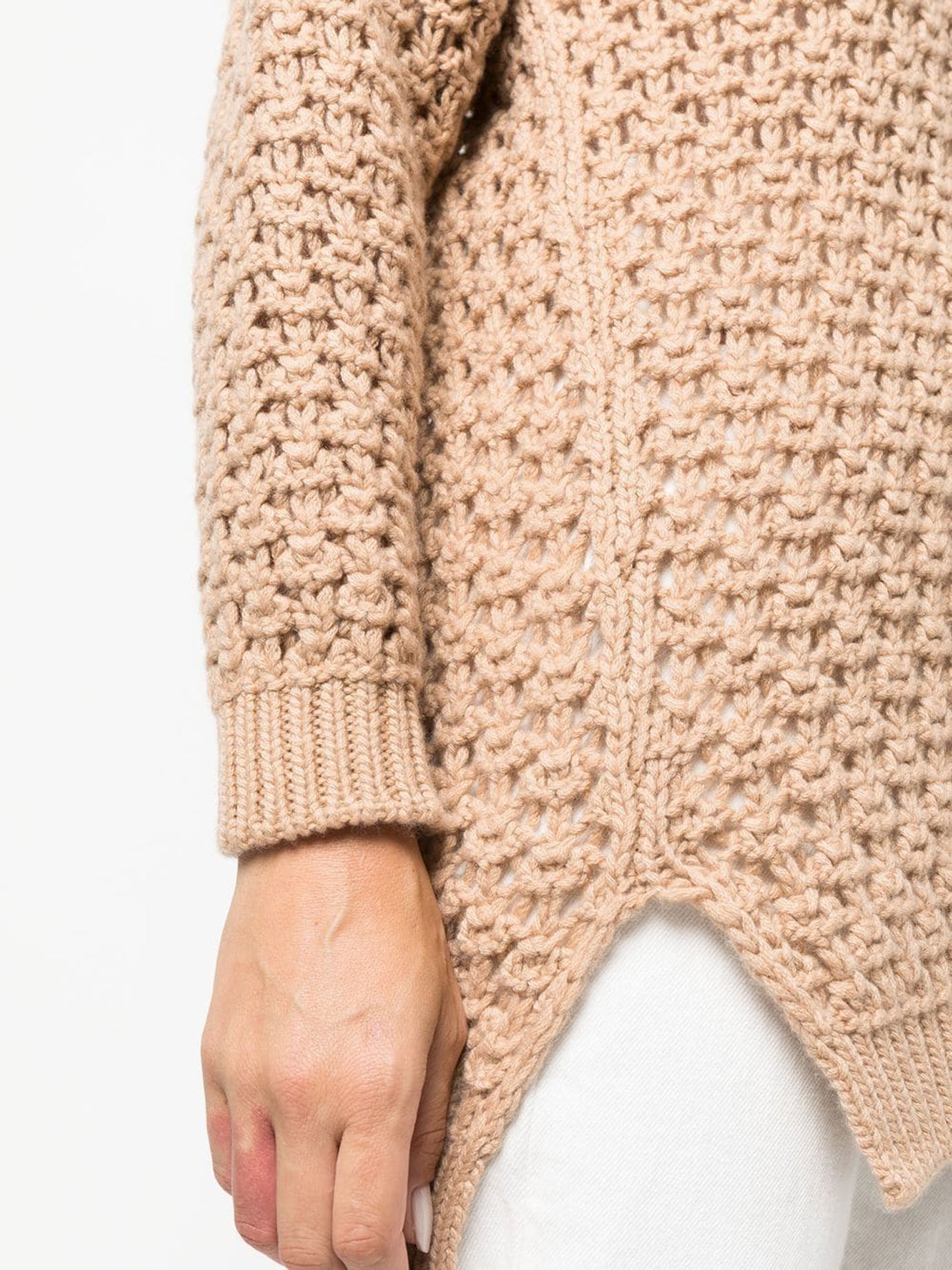 BEIGE WOOL KNITWEAR Agnona