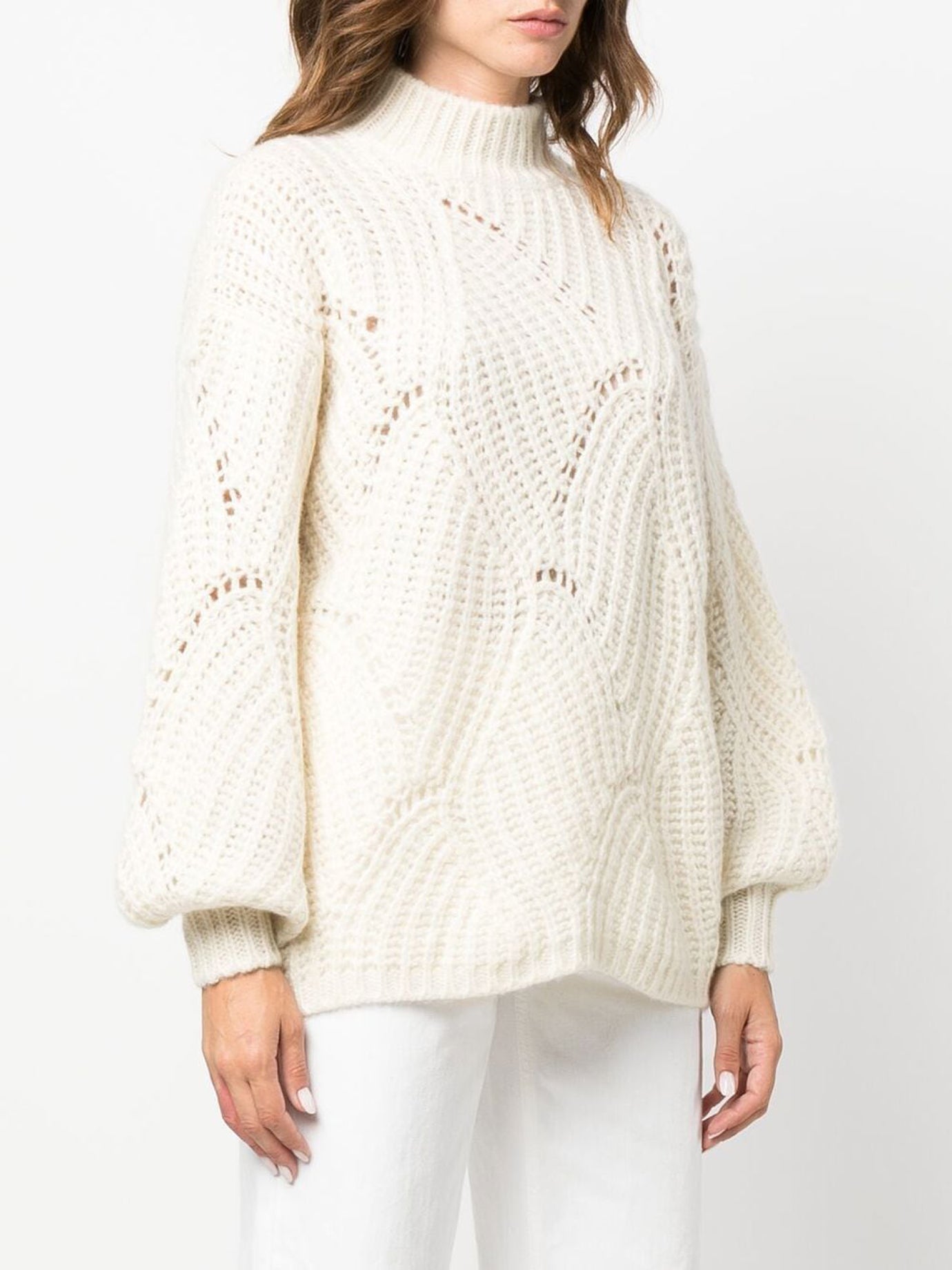 WHITE SILK KNITWEAR Agnona