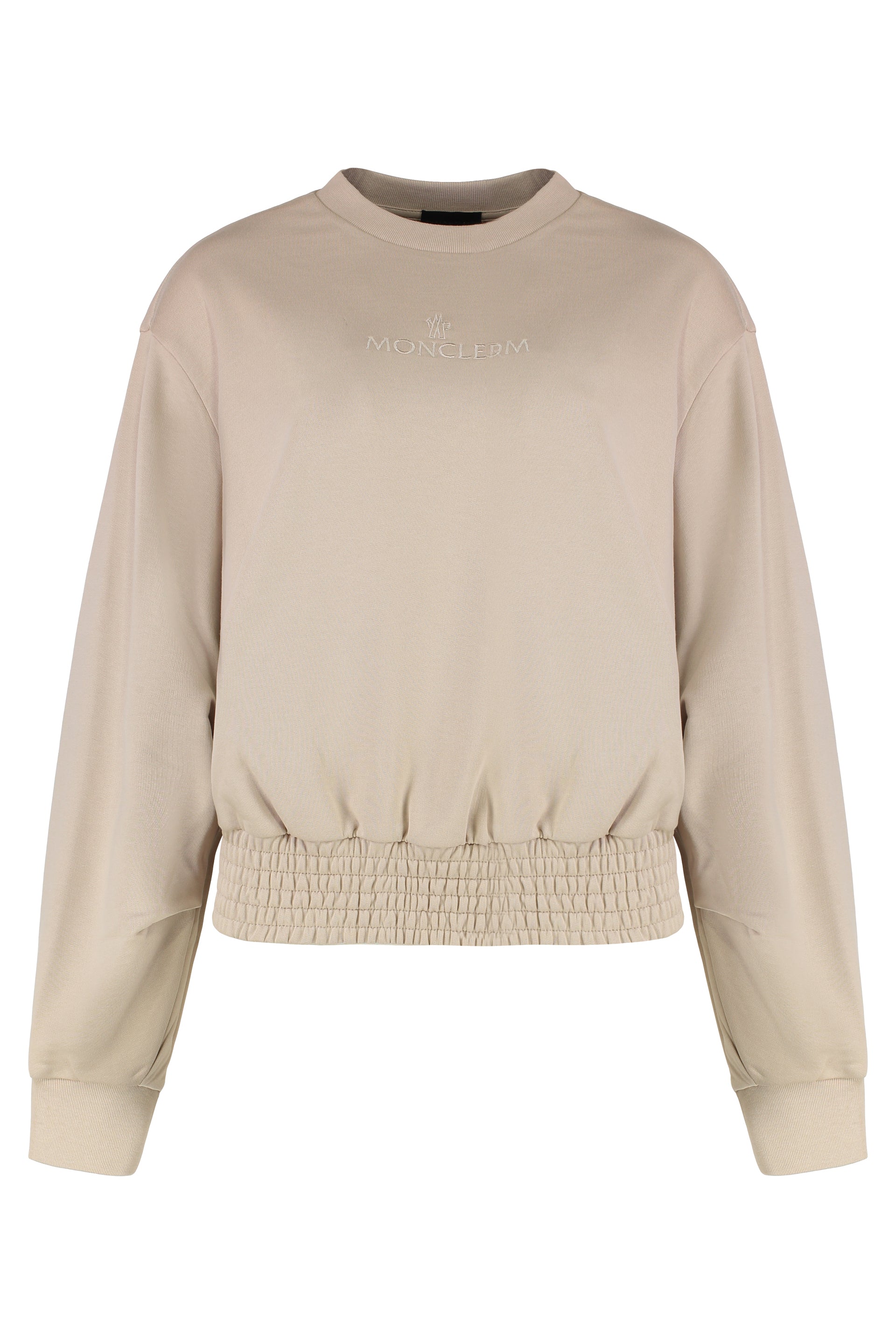 COTTON CREW-NECK SWEATSHIRT Moncler Beige M