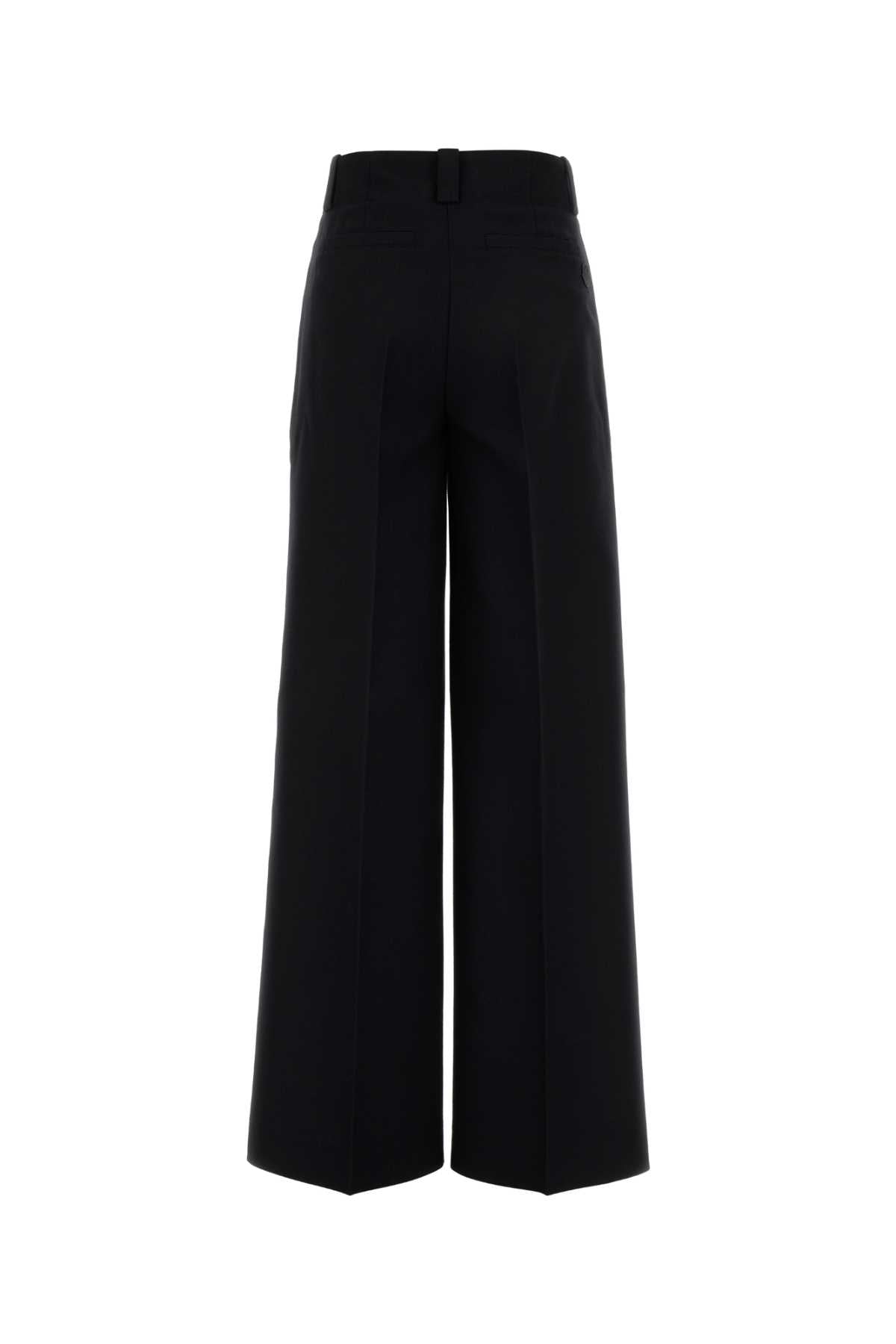 BLACK POLYESTER BLEND PALAZZO PANT Moncler