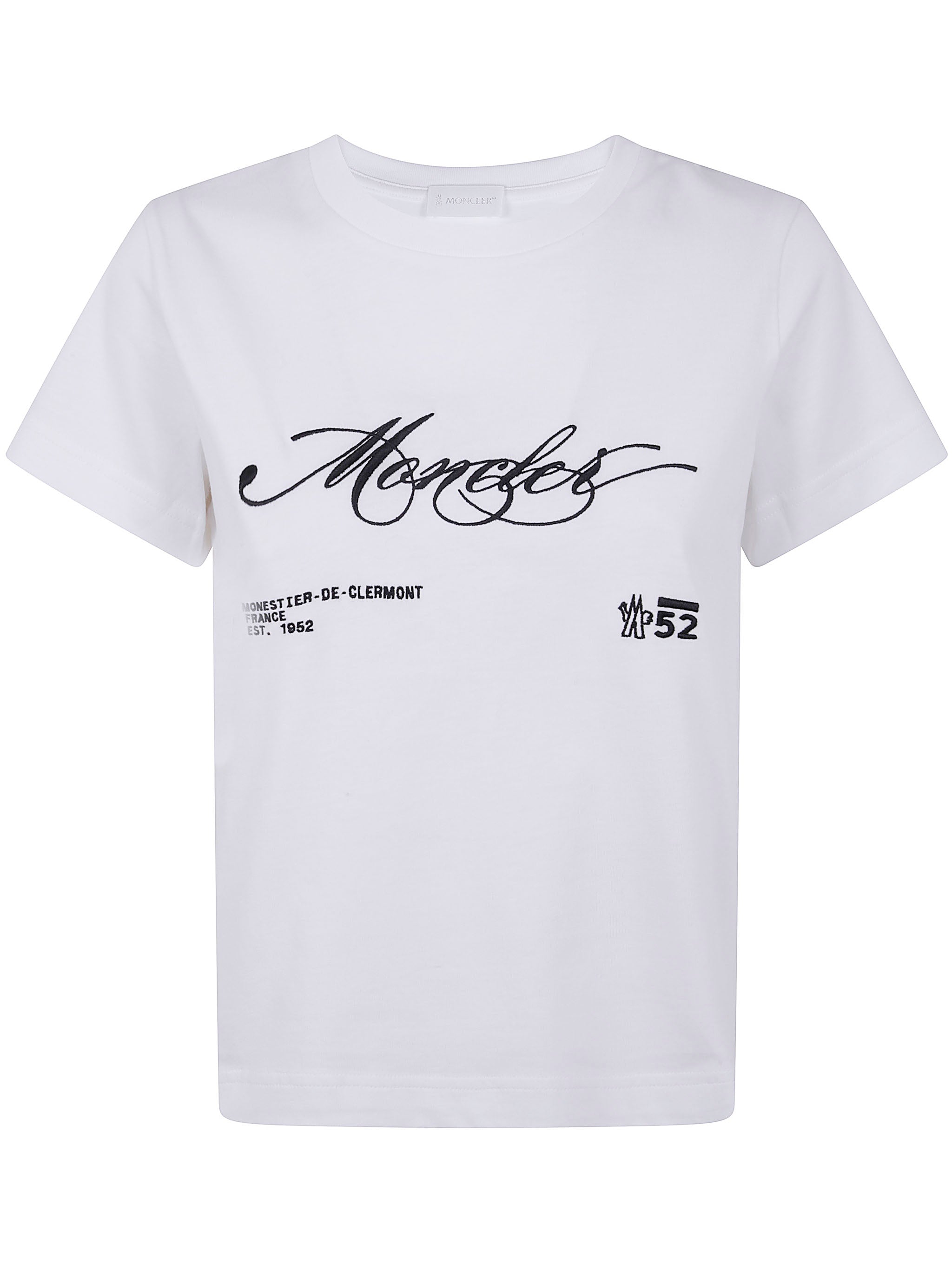 COTTON CREW-NECK T-SHIRT Moncler White XS