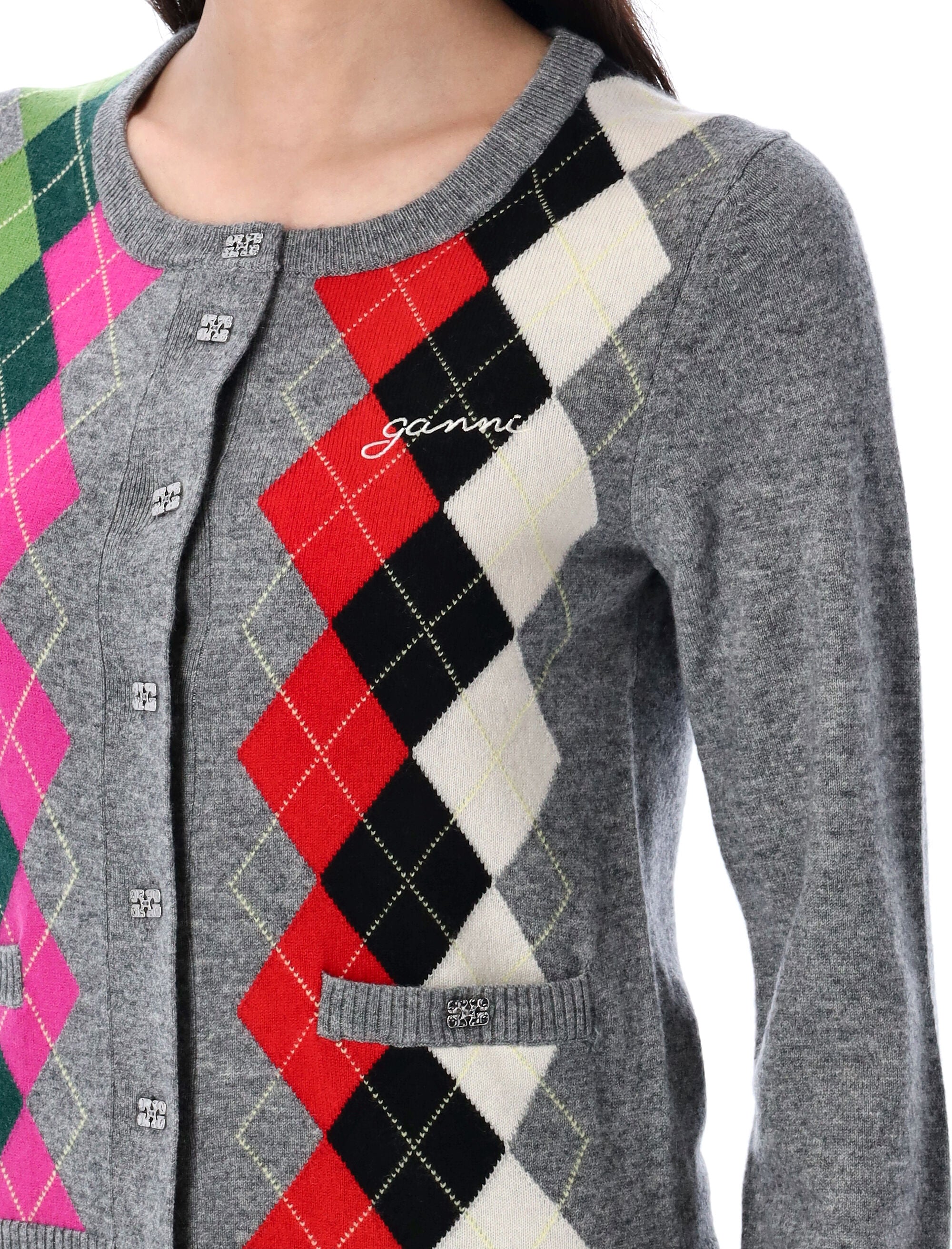 CARDIGAN ARGYLE Ganni