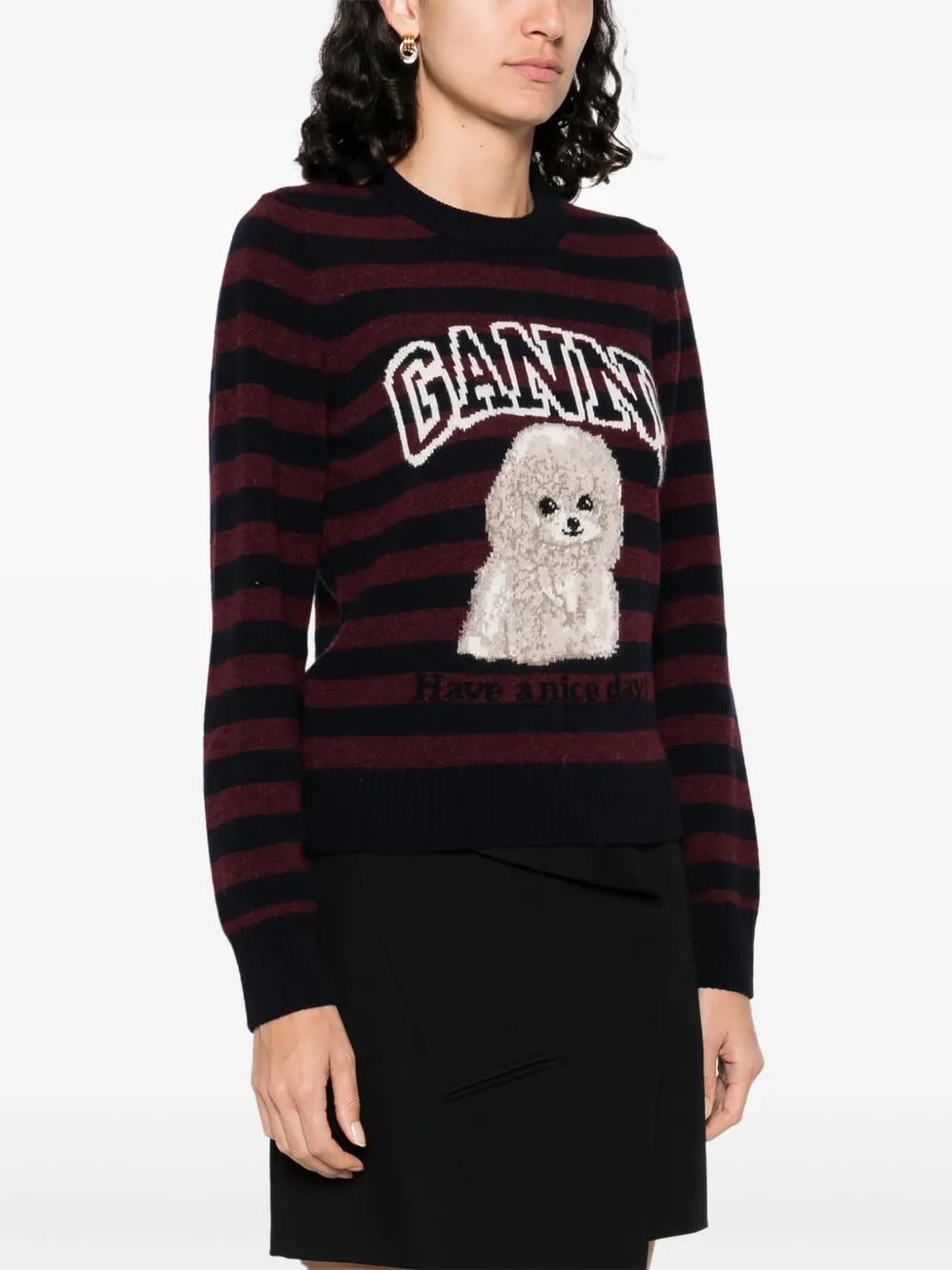 POODLE WOOL CREWNECK SWEATER Ganni