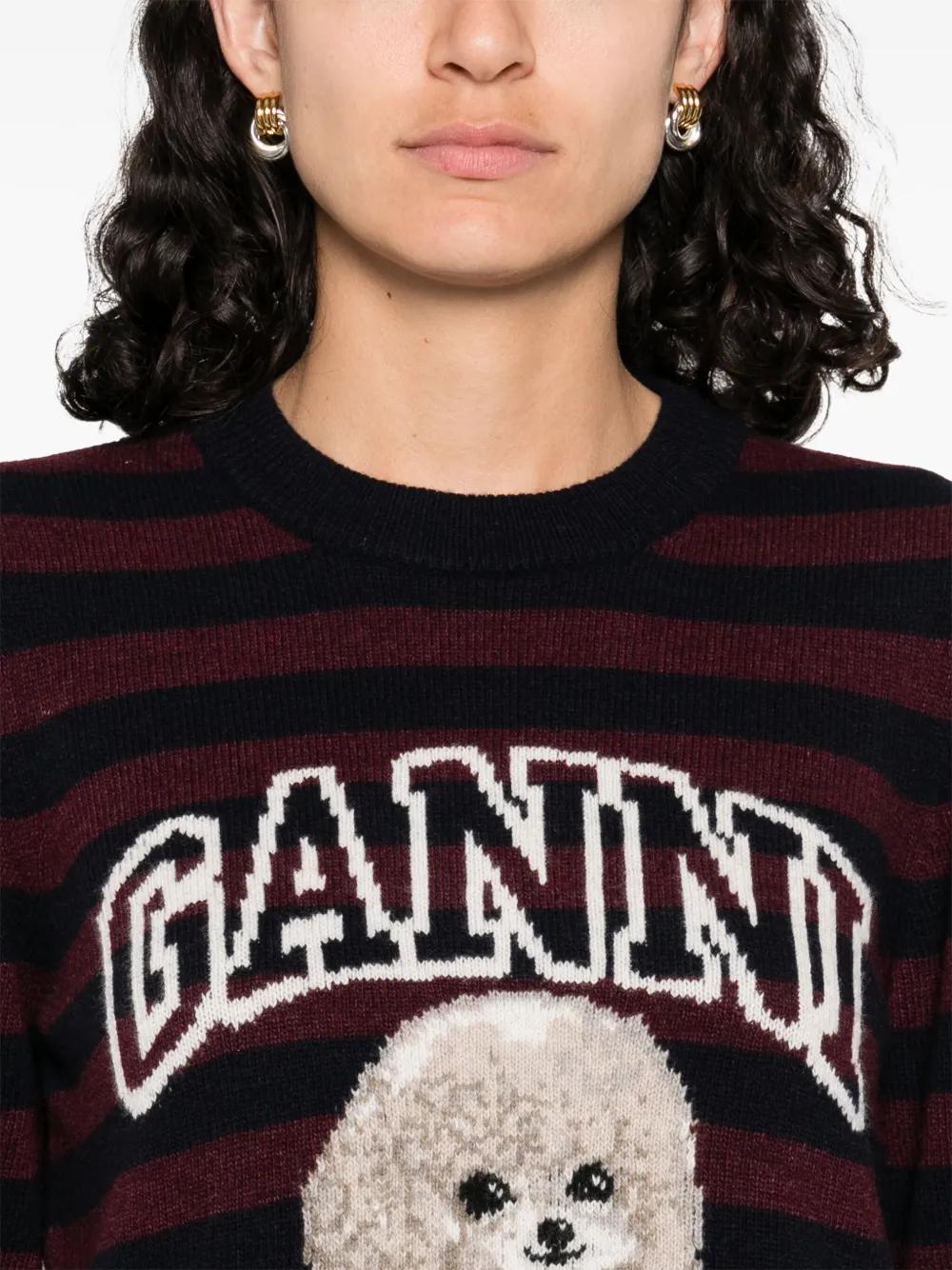 POODLE WOOL CREWNECK SWEATER Ganni